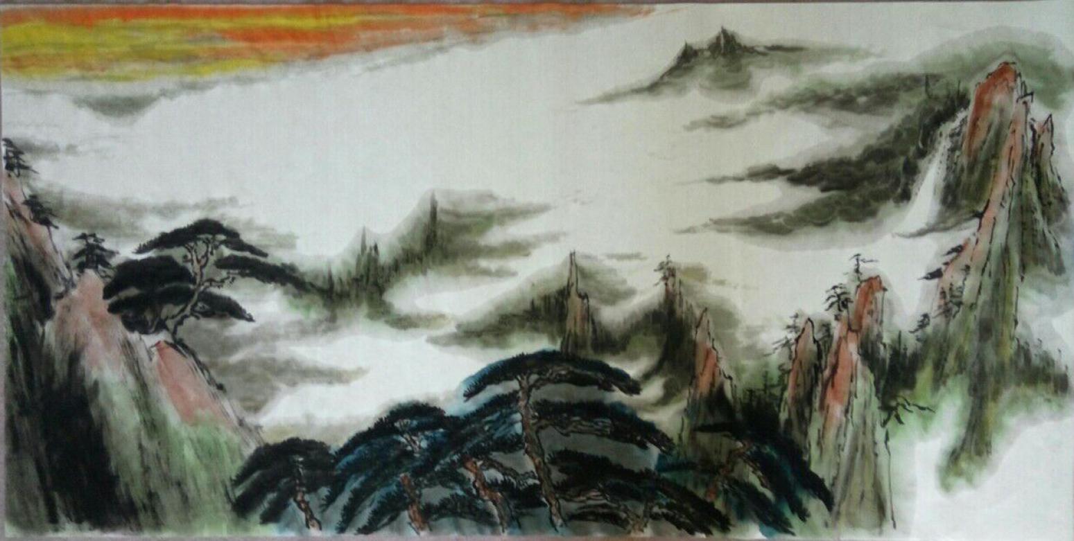 章榮康國畫作品《【山水3】作者章榮康》【圖0】
