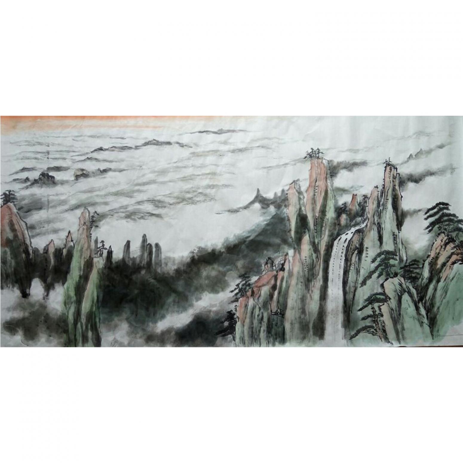 章榮康國畫作品《【山水12】作者章榮康》