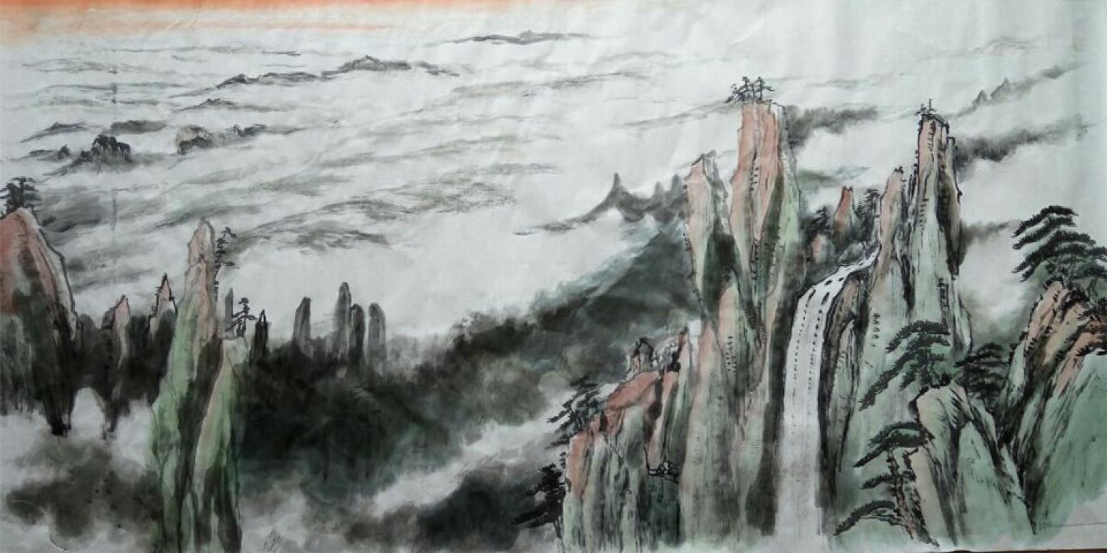 章榮康國畫作品《【山水12】作者章榮康》【圖0】
