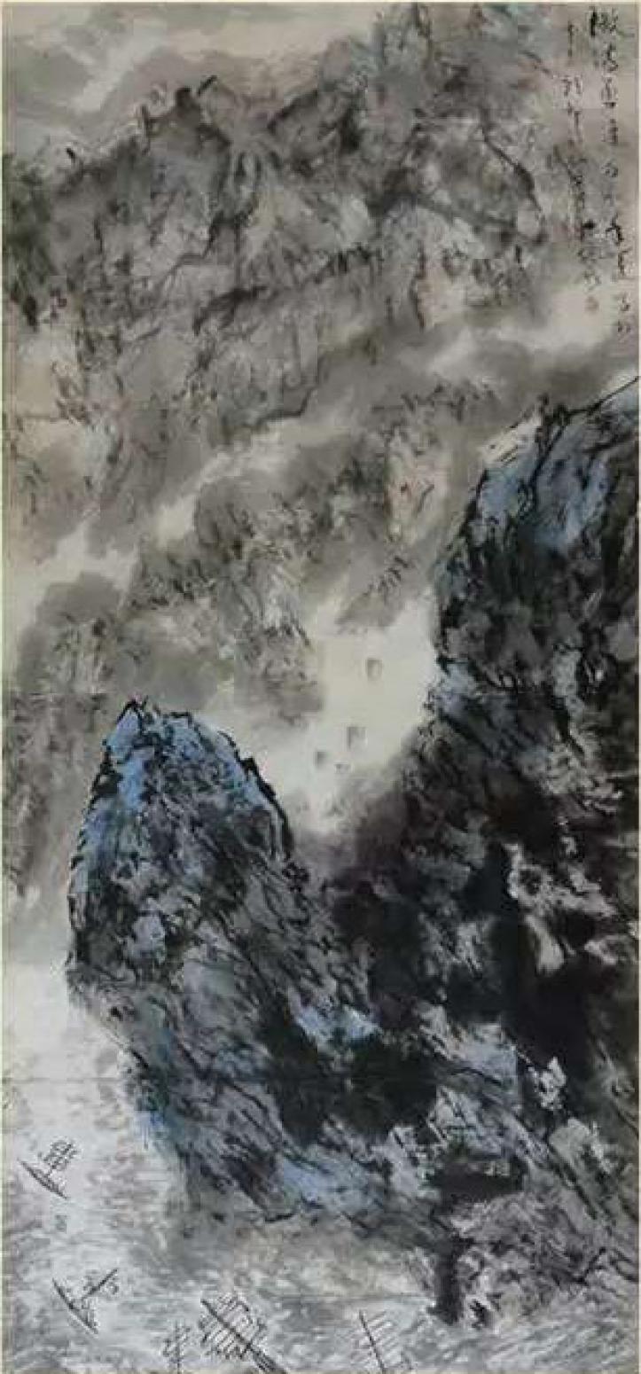狄峰國畫作品《【千帆腳下過 綠水環(huán)江流】作者狄峰》【圖0】