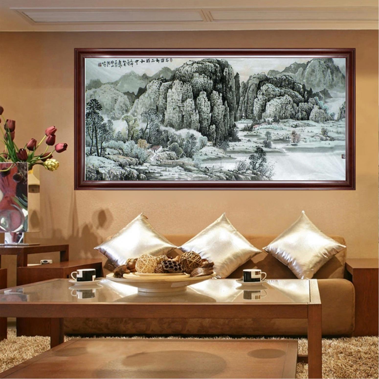 陳慶明國畫作品《【世外桃源】作者陳慶明》【圖3】