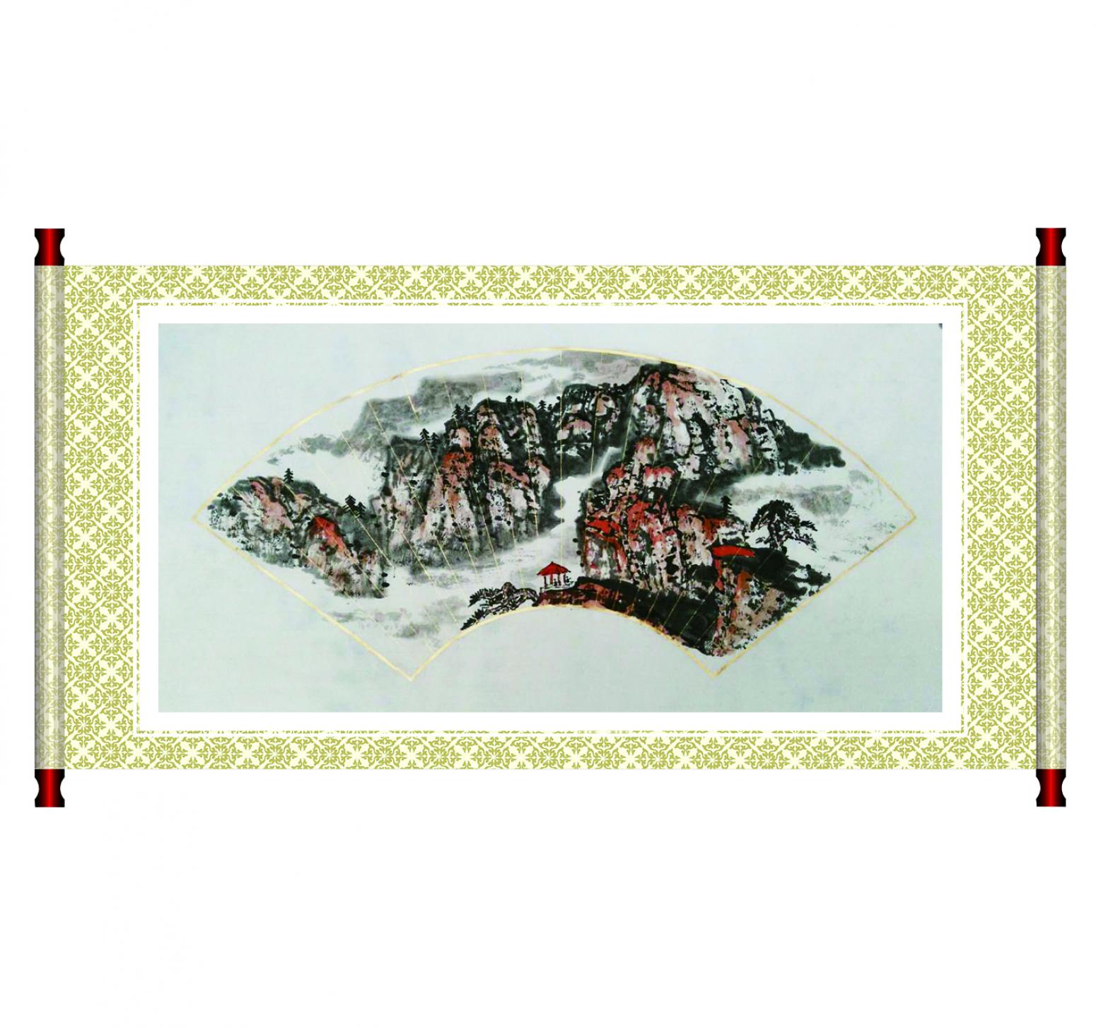 曾慶杰國畫作品《【扇面08】作者曾慶杰》【圖1】