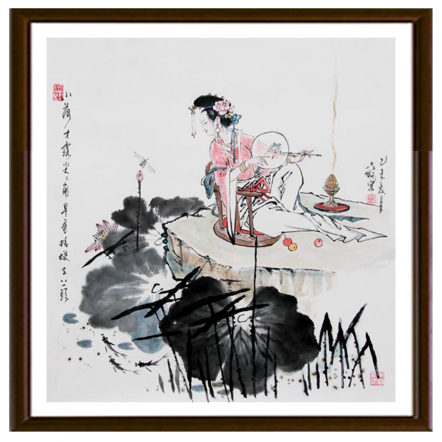 竇世魁國畫作品《小荷才露尖尖角》【圖2】