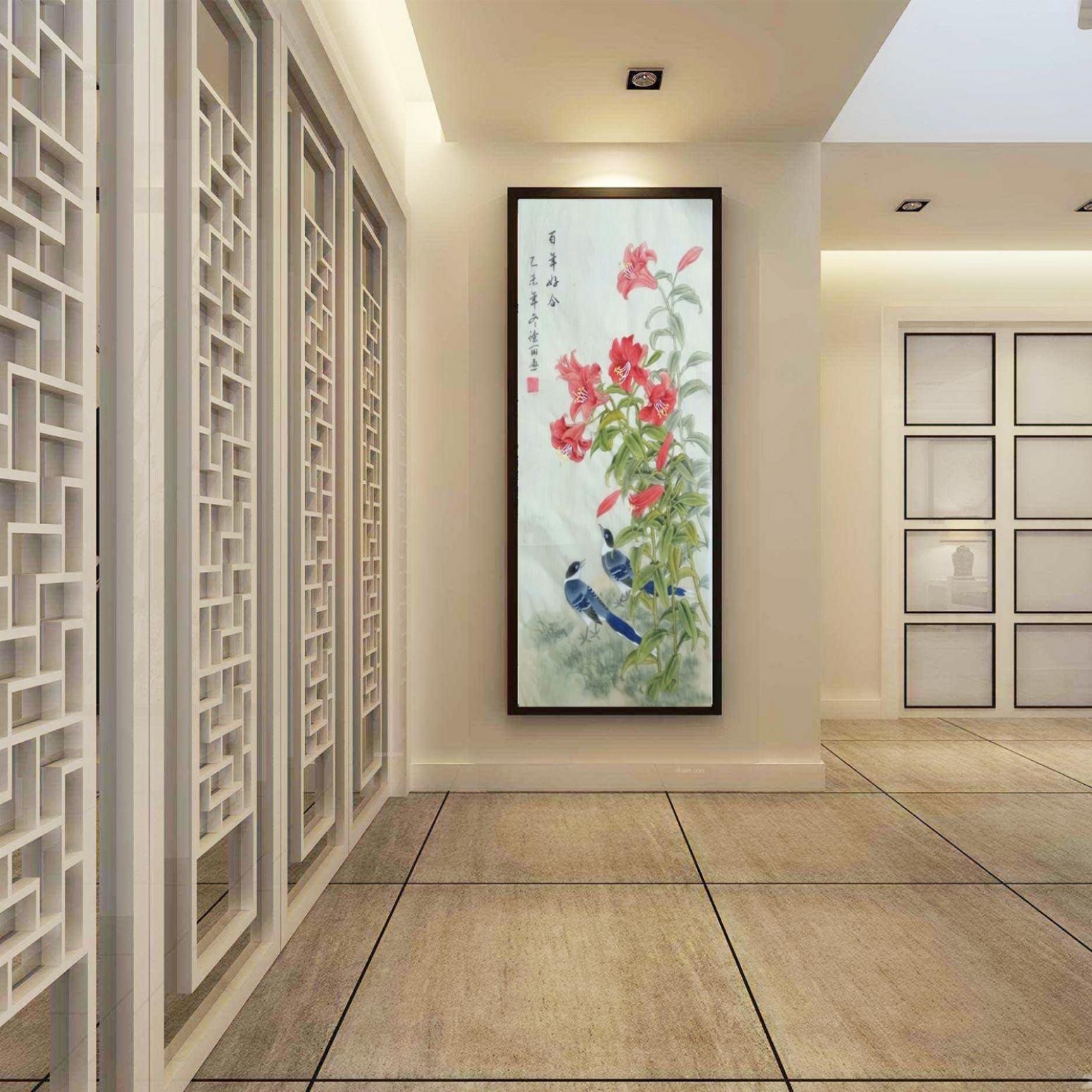 林麗姐國(guó)畫作品《【百年好和】作者林麗姐》【圖3】