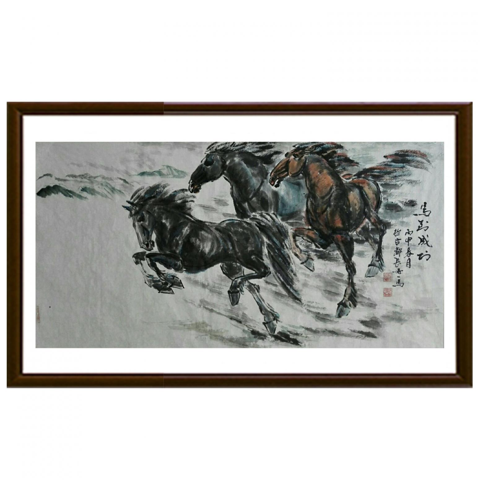 邵西安國(guó)畫(huà)作品《【奔馳】作者邵西安》【圖2】