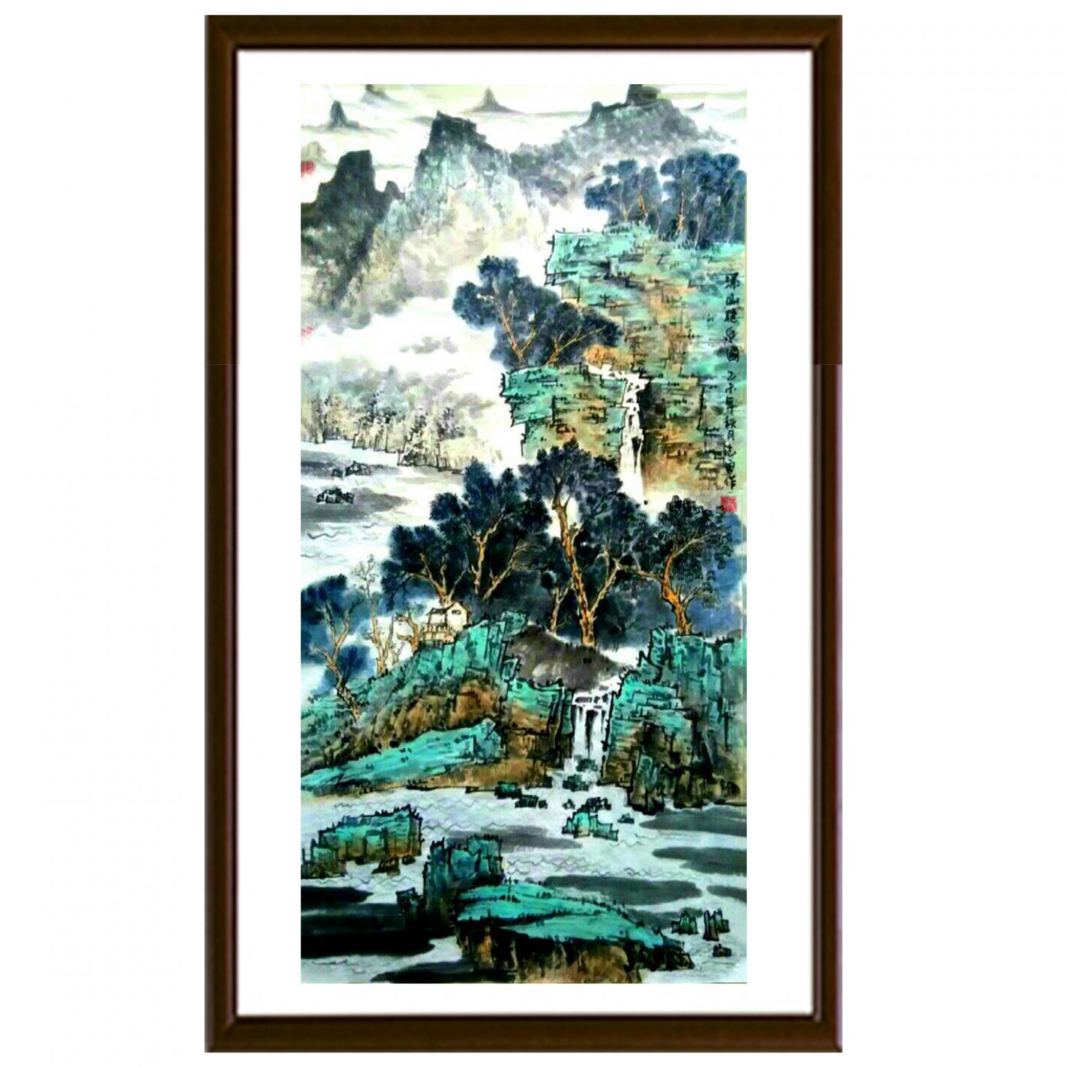 何志勇國(guó)畫作品《【財(cái)源廣進(jìn)】作者何志勇》【圖2】