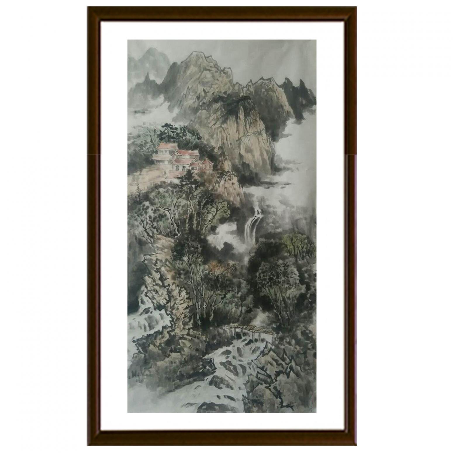 何志勇國畫作品《【潺潺細(xì)流】作者何志勇》【圖2】