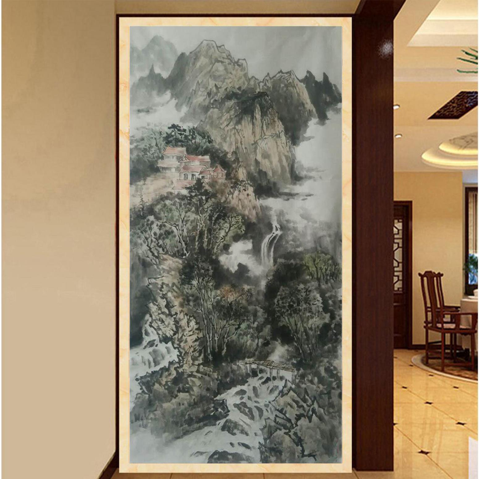 何志勇國畫作品《【潺潺細(xì)流】作者何志勇》【圖3】