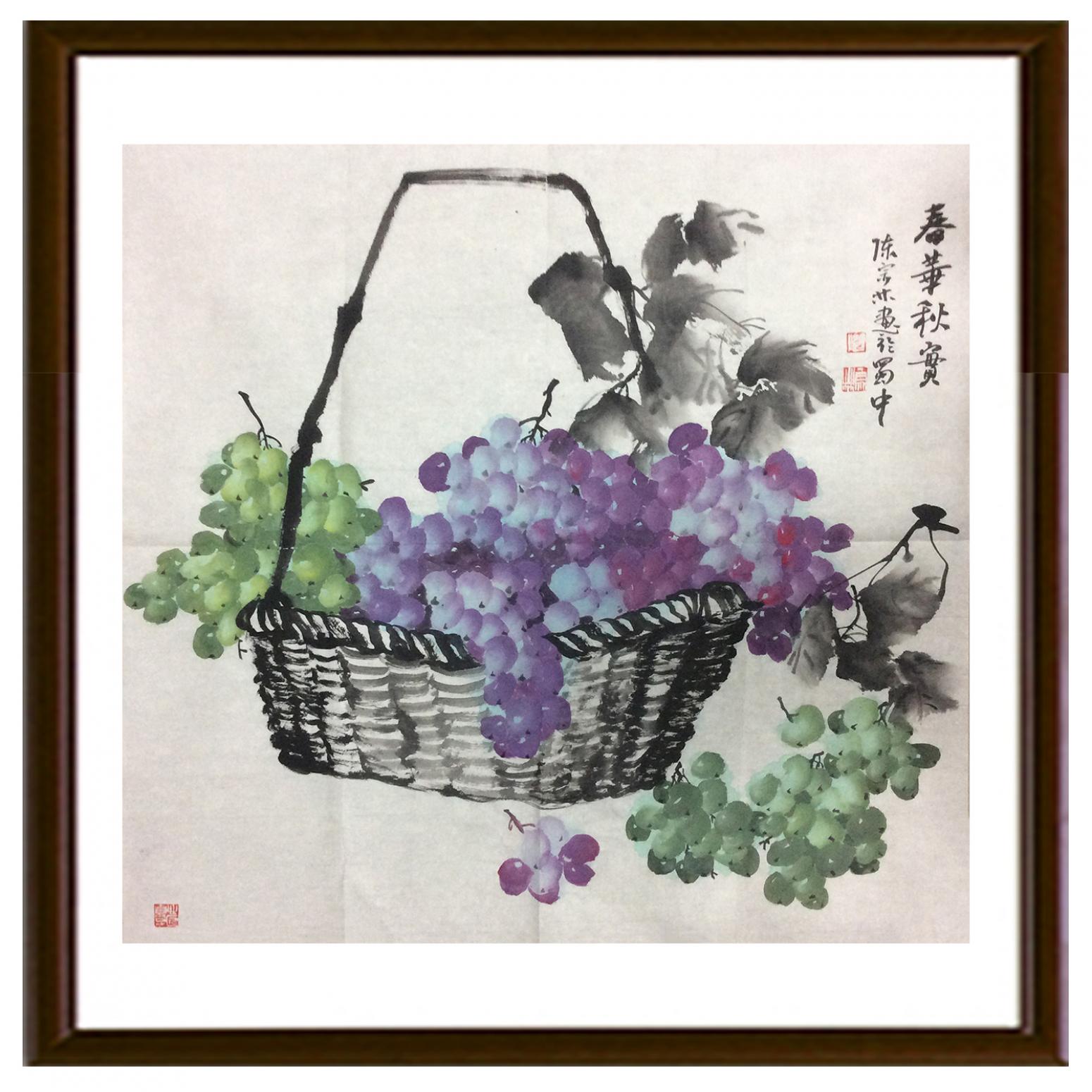 陳宗林國(guó)畫作品《【春華秋實(shí)】作者陳宗林》【圖2】