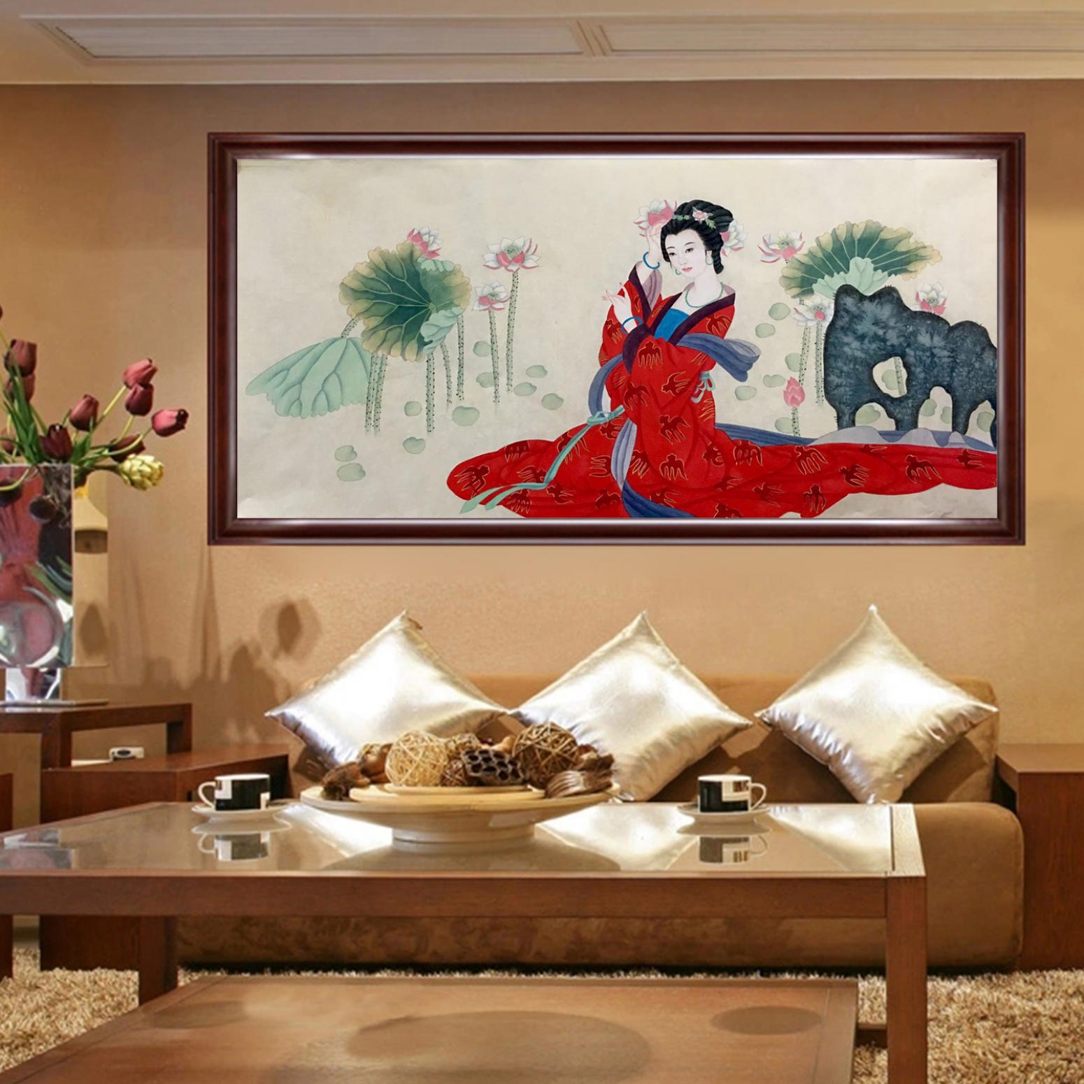 姜進清國畫作品《【戴花】作者姜進清》【圖3】