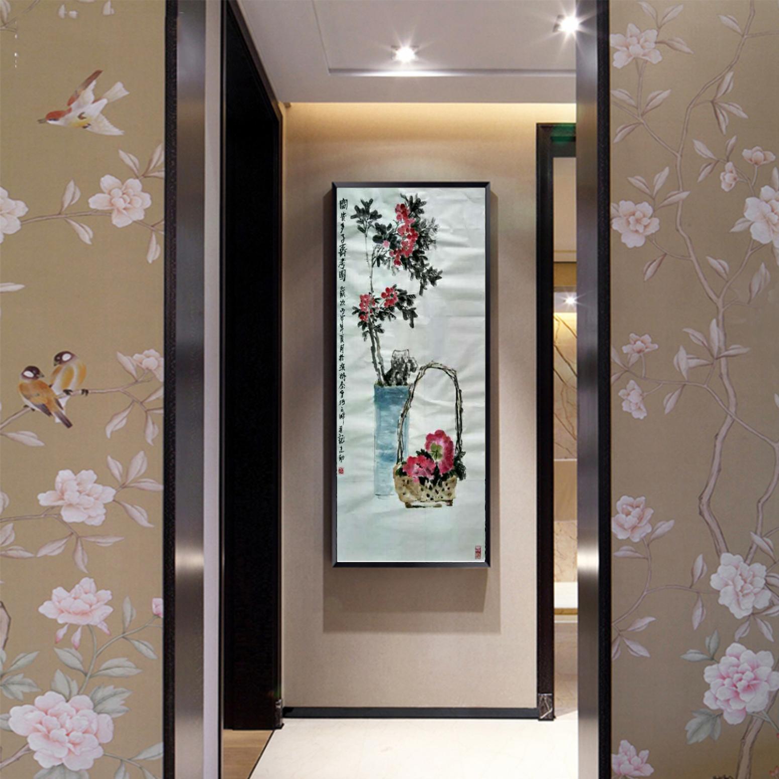 何志勇國畫作品《【富貴多子壽圖】作者何志勇》【圖3】