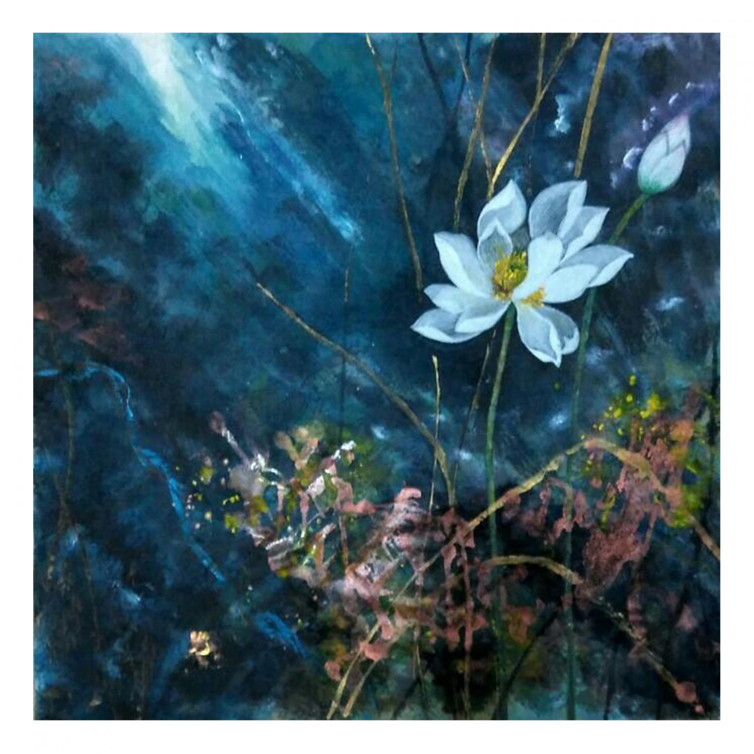 李顏國畫作品《【水彩10】作者李顏》