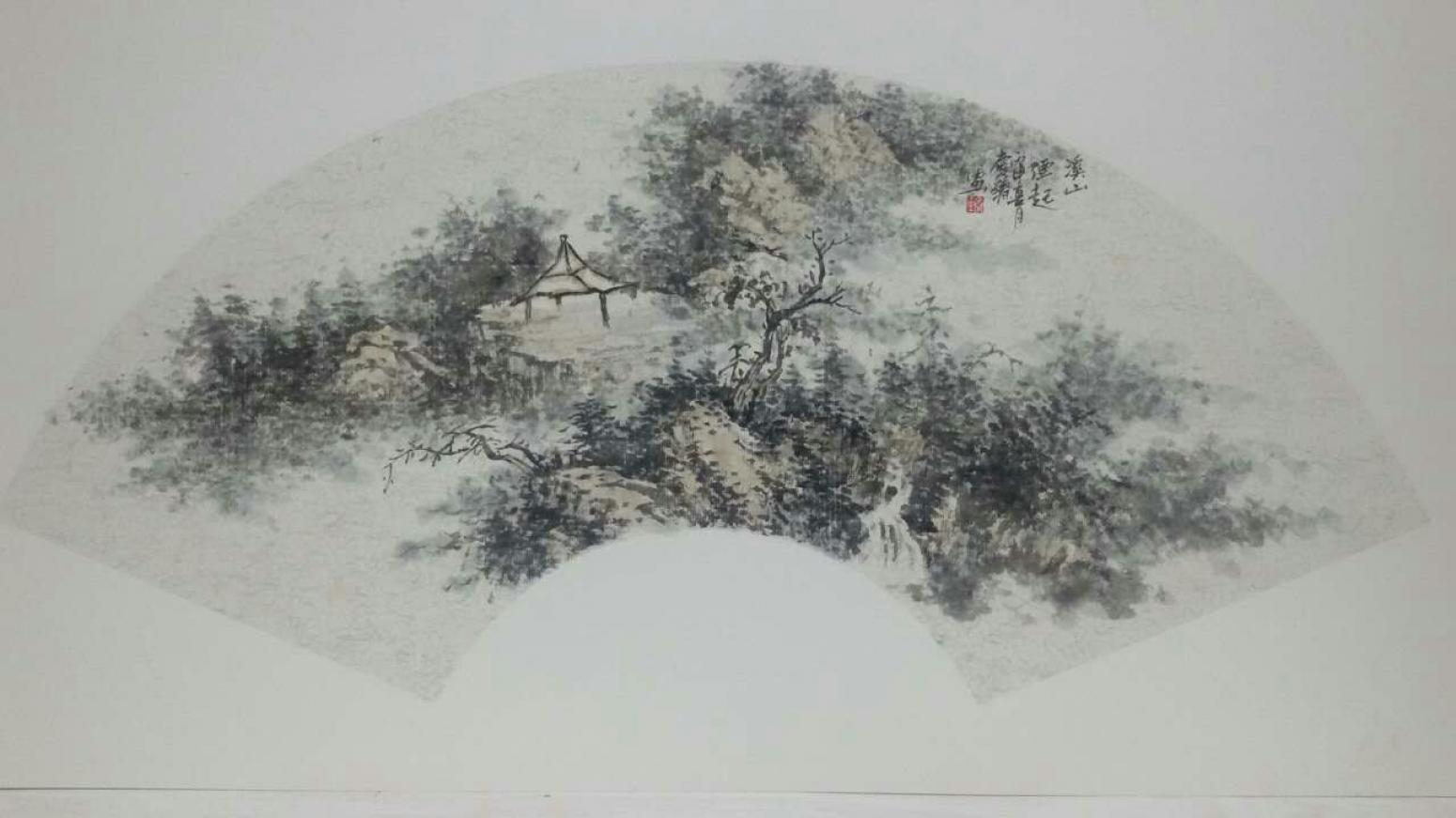 莫慶臻國畫作品《【山水1】作者莫慶臻》【圖0】
