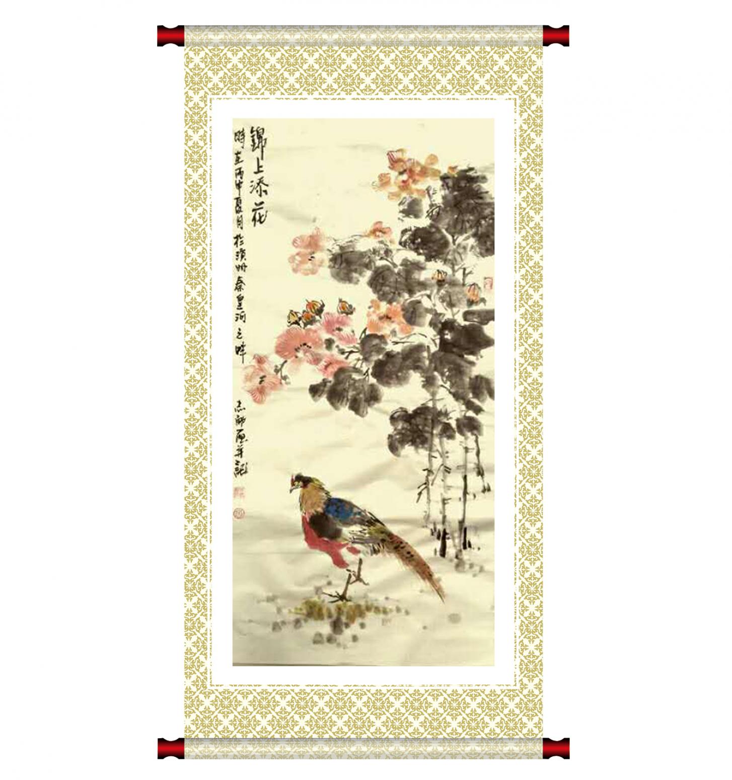 何志勇國(guó)畫(huà)作品《【錦上添花】作者何志勇》【圖2】