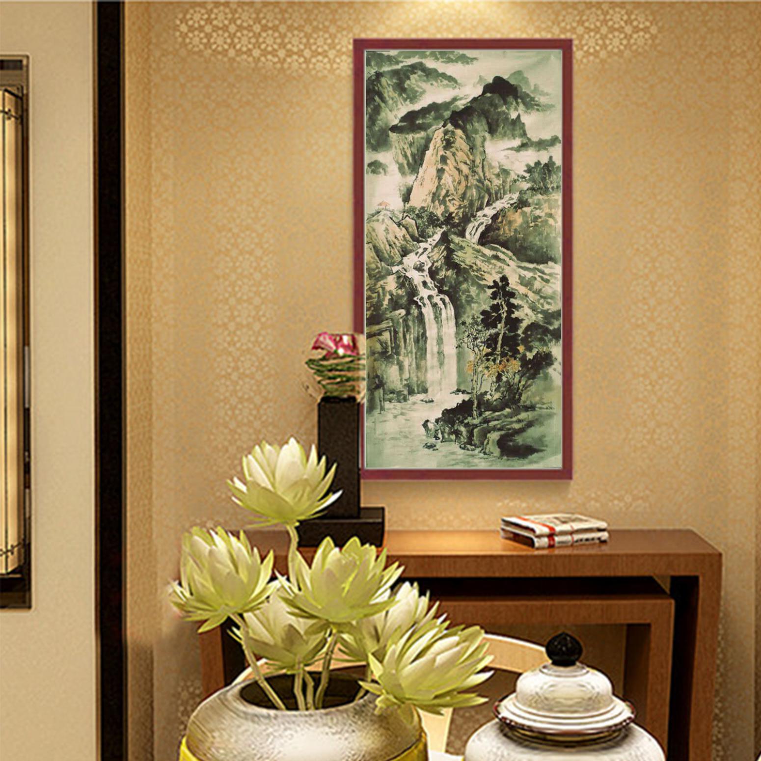 何志勇國畫作品《【流水圖】作者何志勇》【圖3】