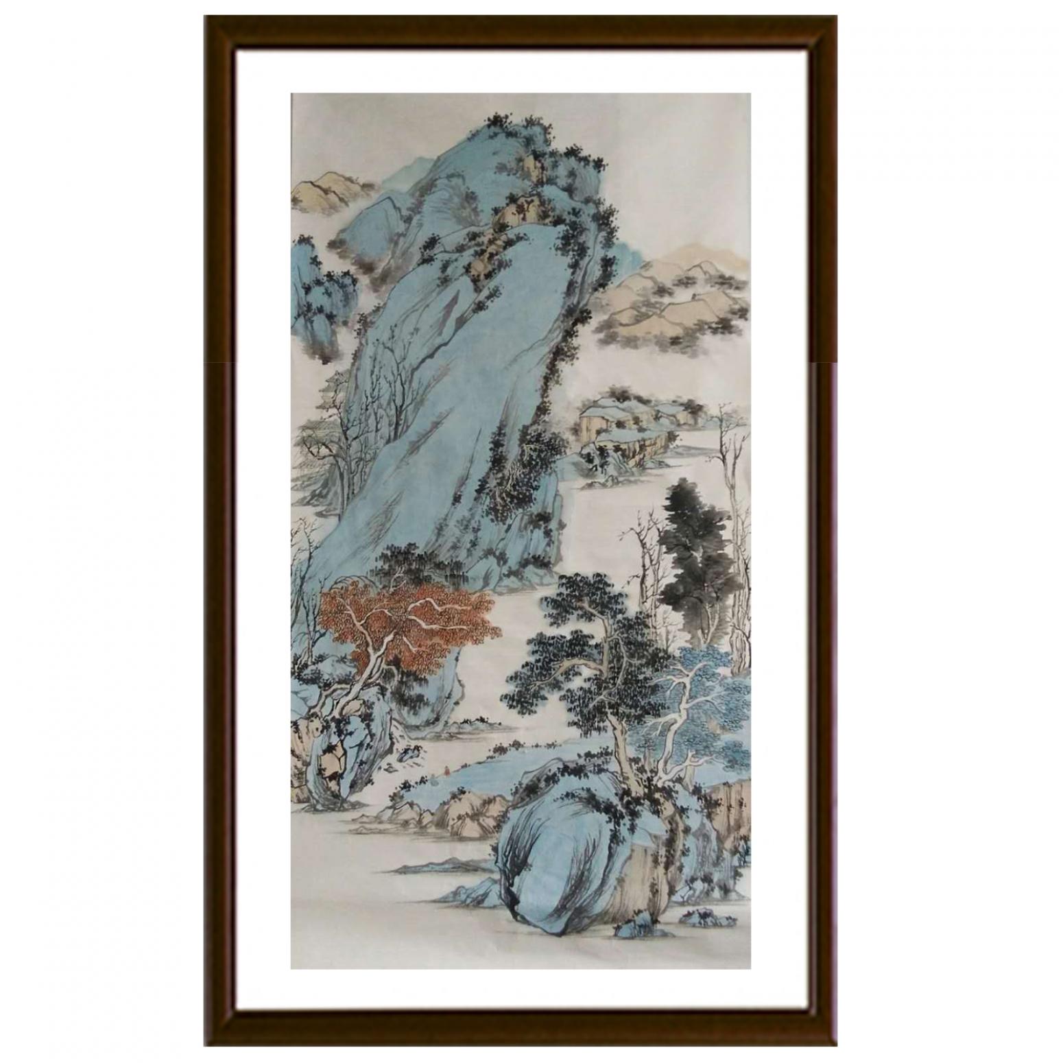 陳亞龍國畫作品《【山水4】作者陳亞龍》【圖2】