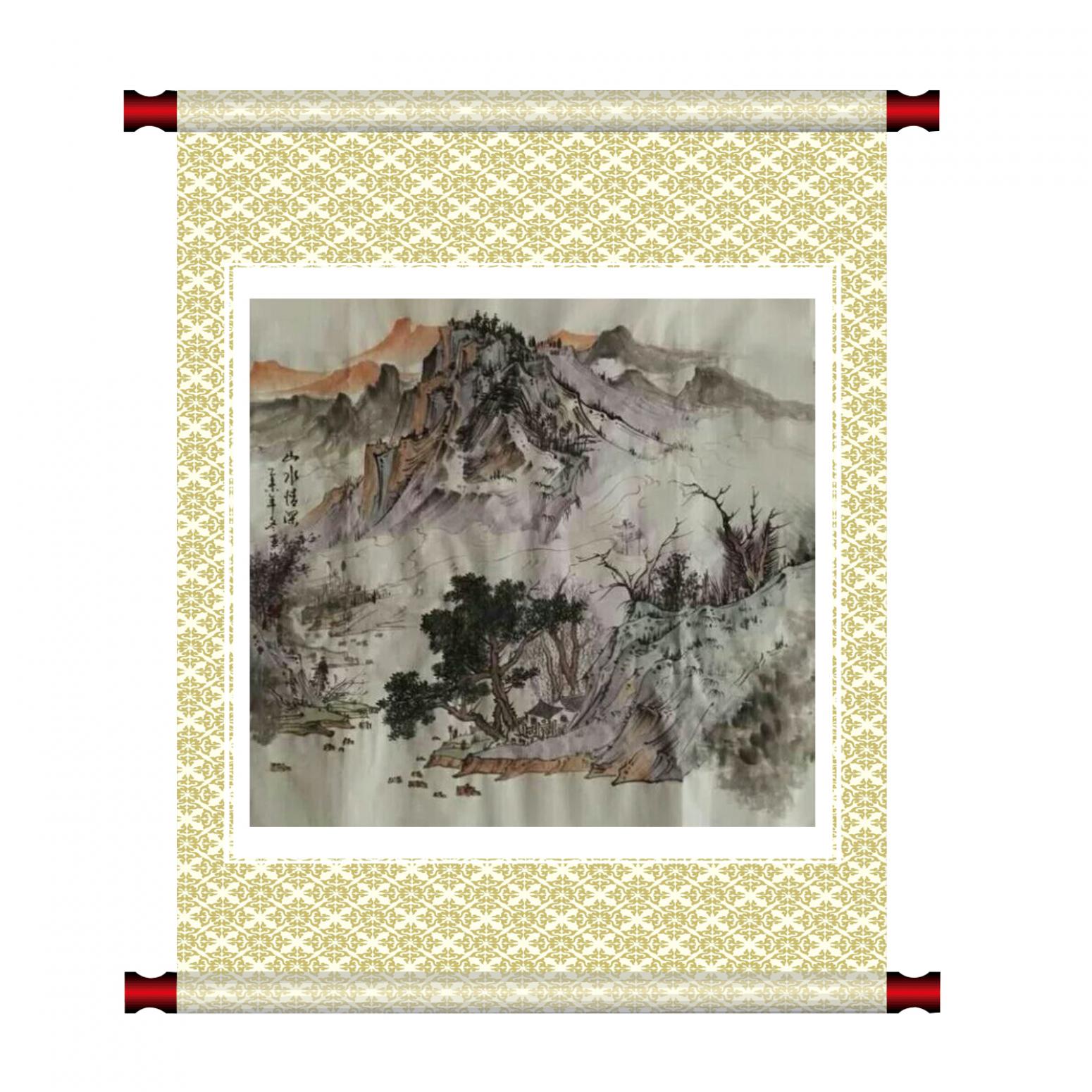 陳亞龍國(guó)畫(huà)作品《【山水6】作者陳亞龍》【圖1】