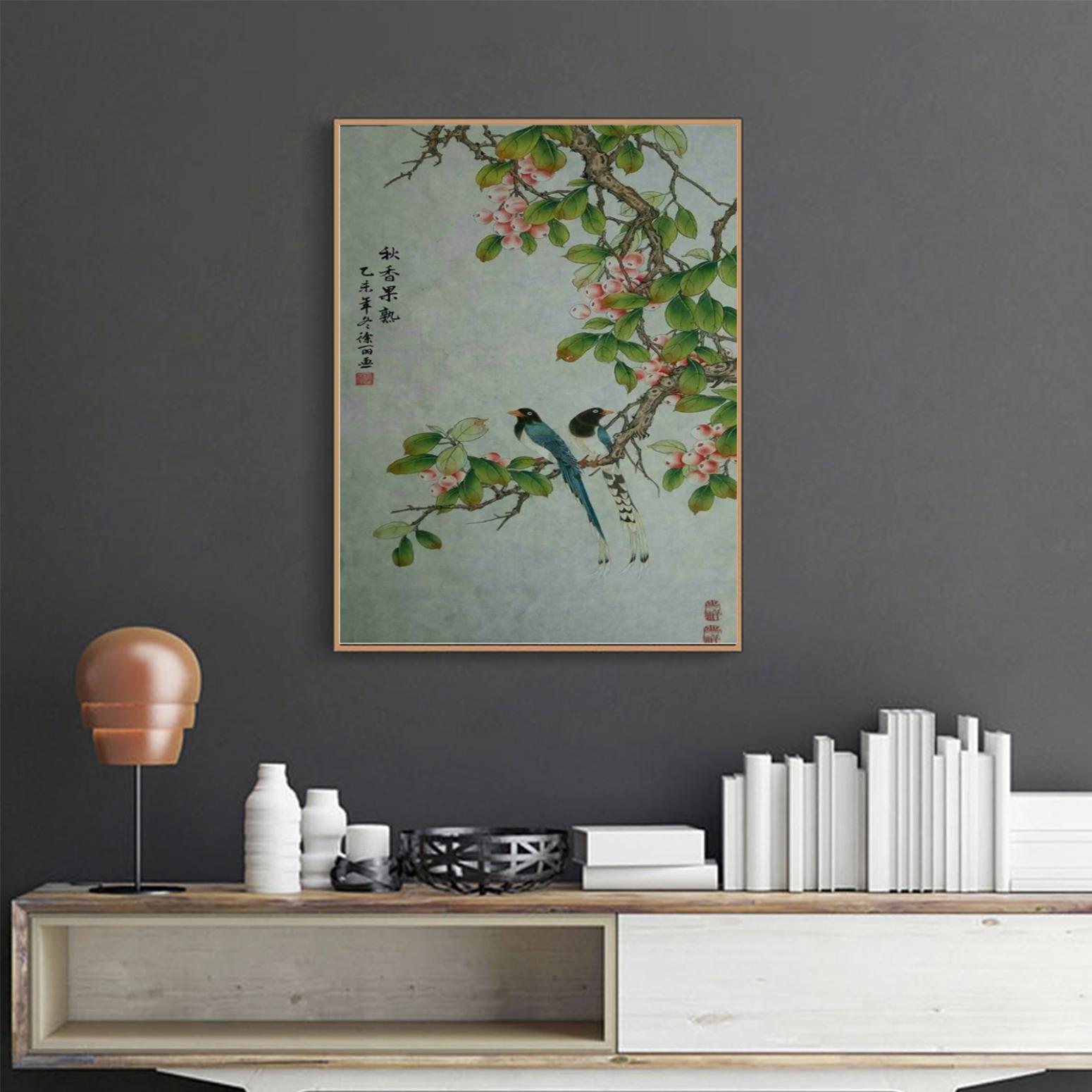 林麗姐國(guó)畫(huà)作品《【秋香果熟】作者林麗姐》【圖3】