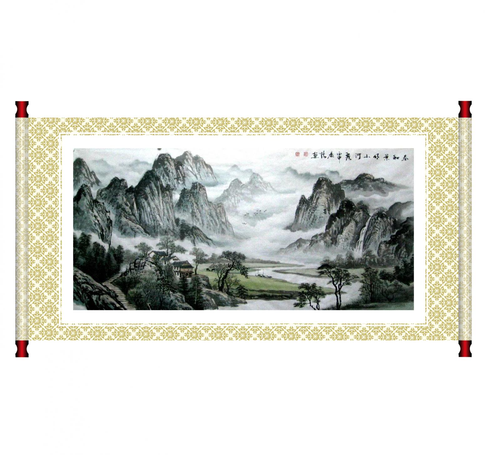 趙振科國畫作品《【山水4】作者趙振科》【圖1】