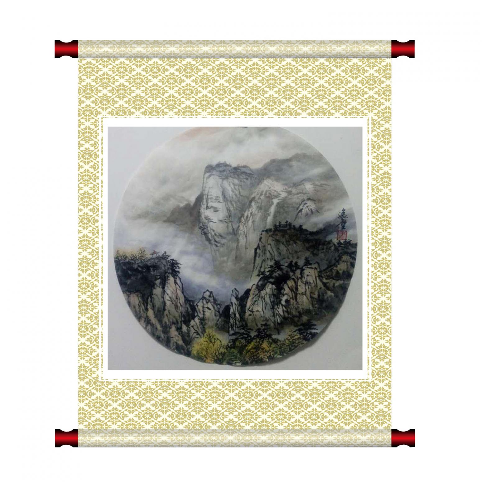 高勇利國(guó)畫作品《【高山險(xiǎn)峻】作者高勇利》【圖1】