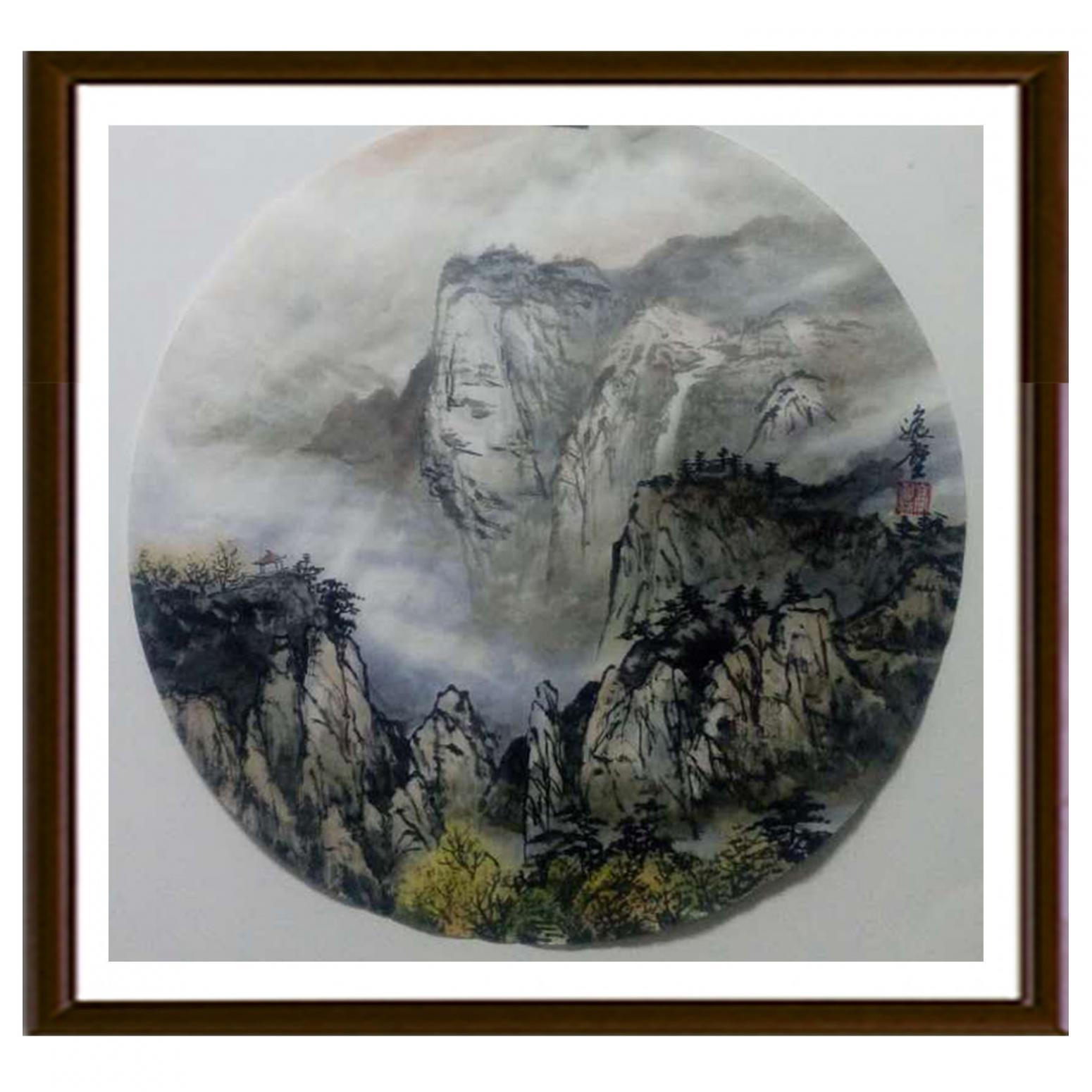 高勇利國(guó)畫作品《【高山險(xiǎn)峻】作者高勇利》【圖2】