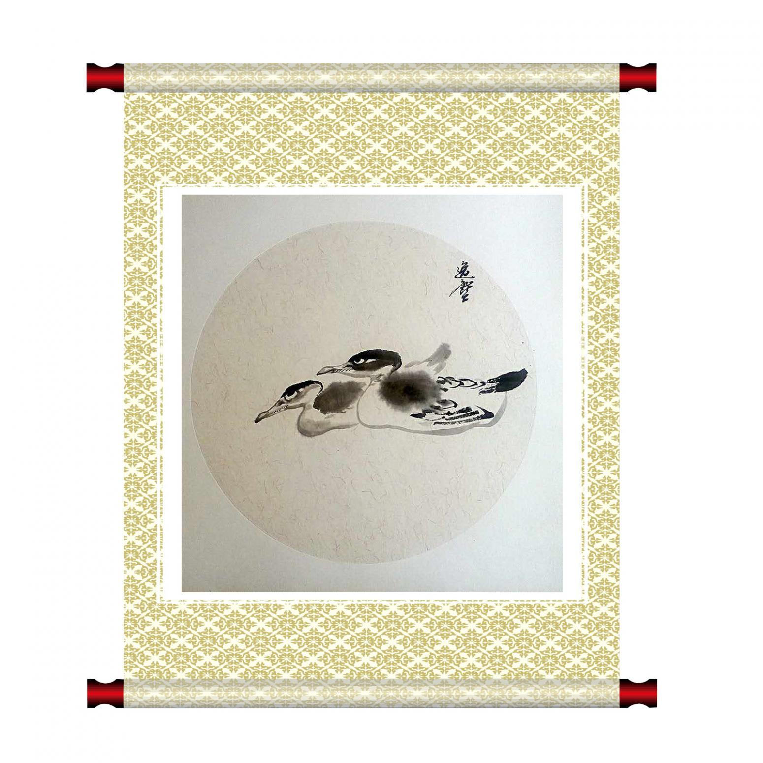 高勇利國(guó)畫作品《【水鴨子】作者高勇利》【圖1】