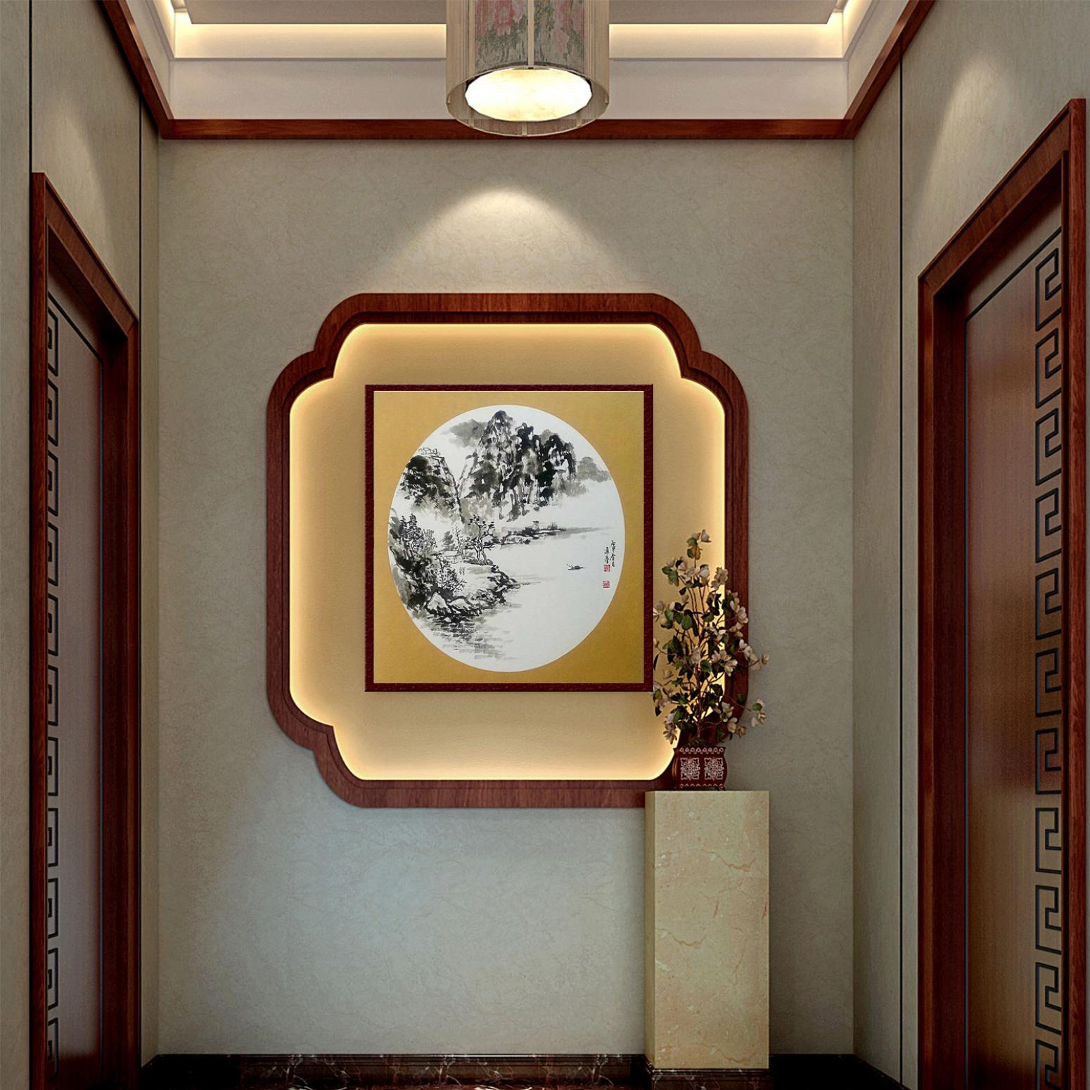 高勇利國(guó)畫作品《【泛舟】作者高勇利》【圖3】