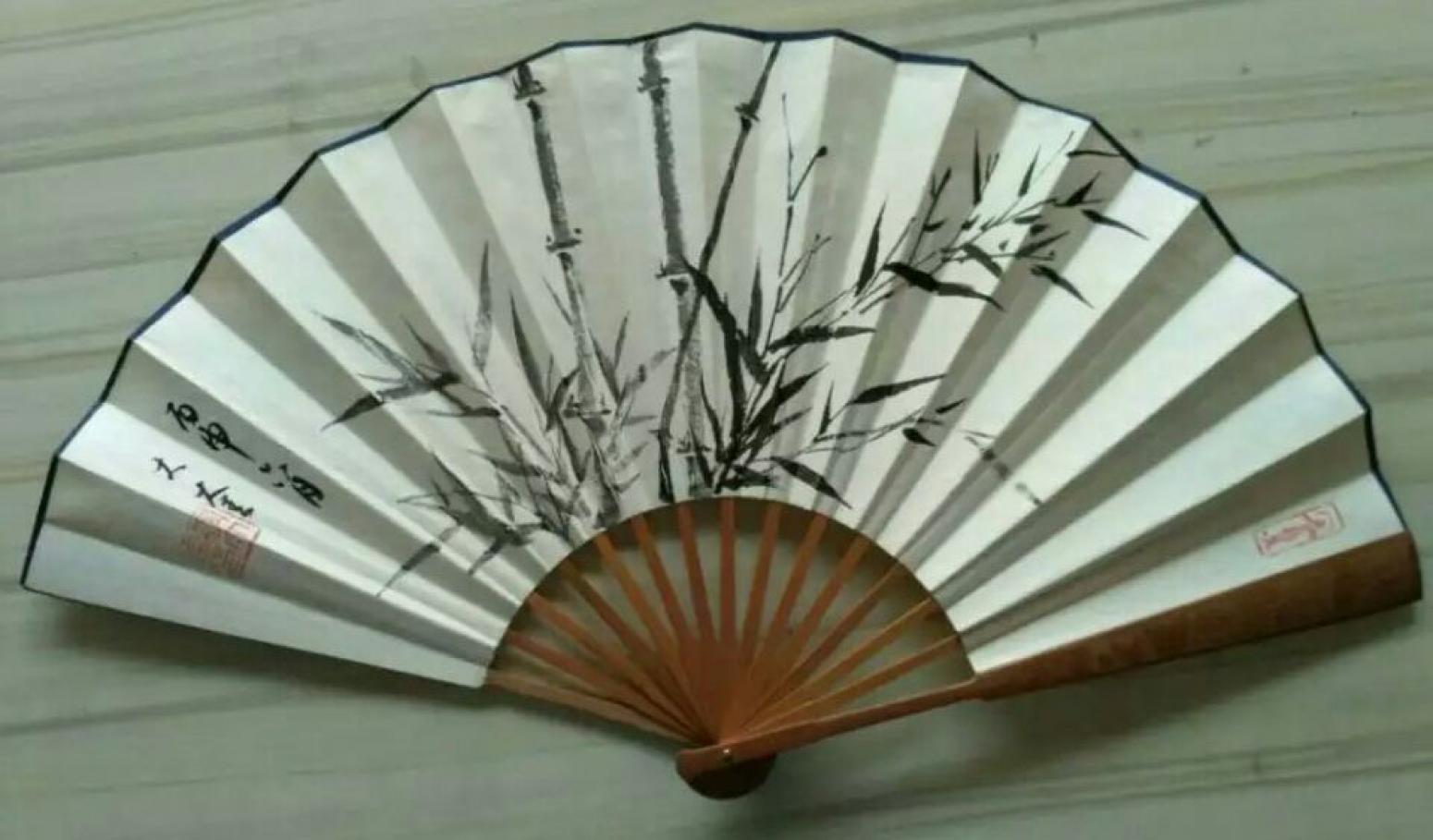 李大奎國(guó)畫作品《【折扇5】作者李大奎》【圖0】