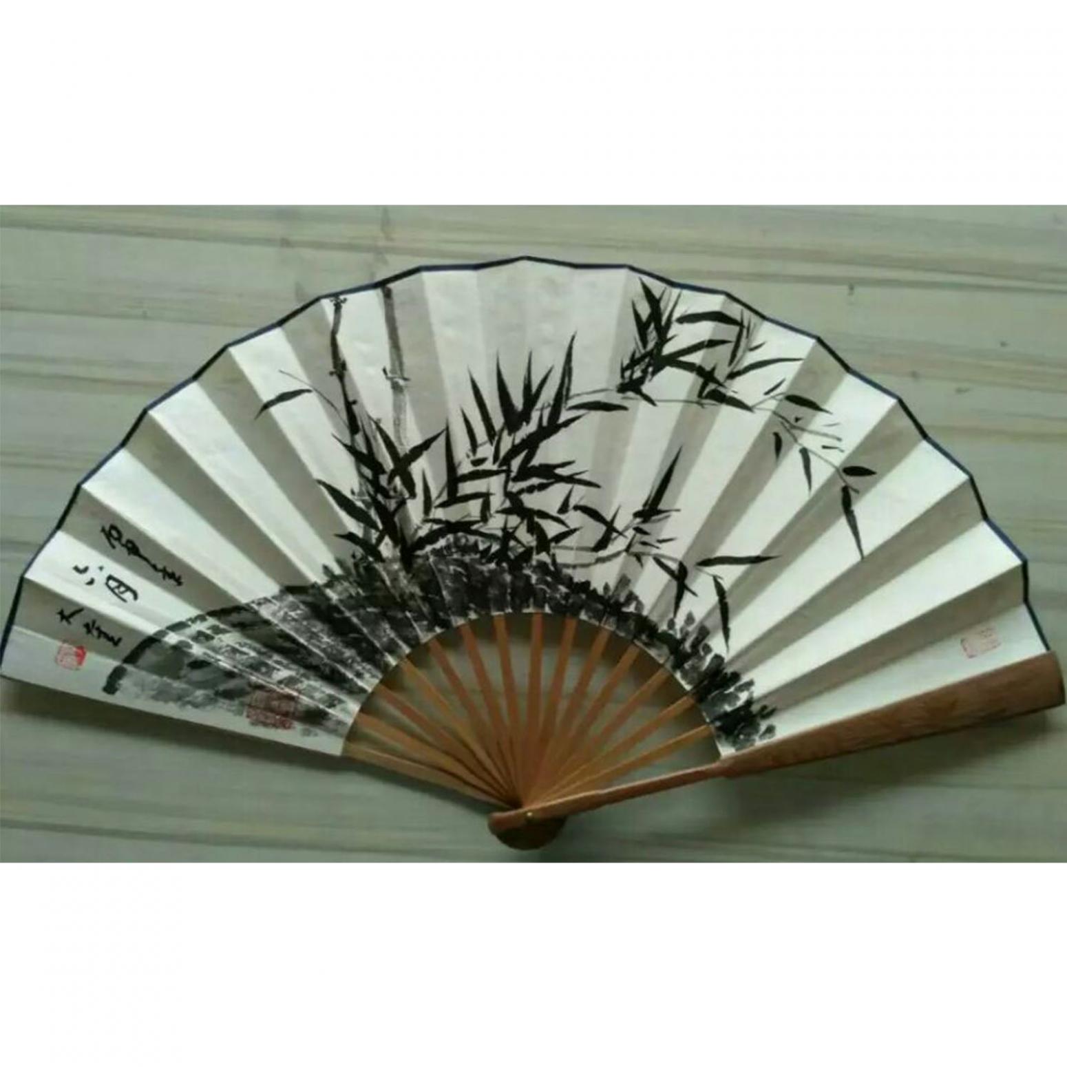 李大奎國畫作品《【折扇6】作者李大奎》