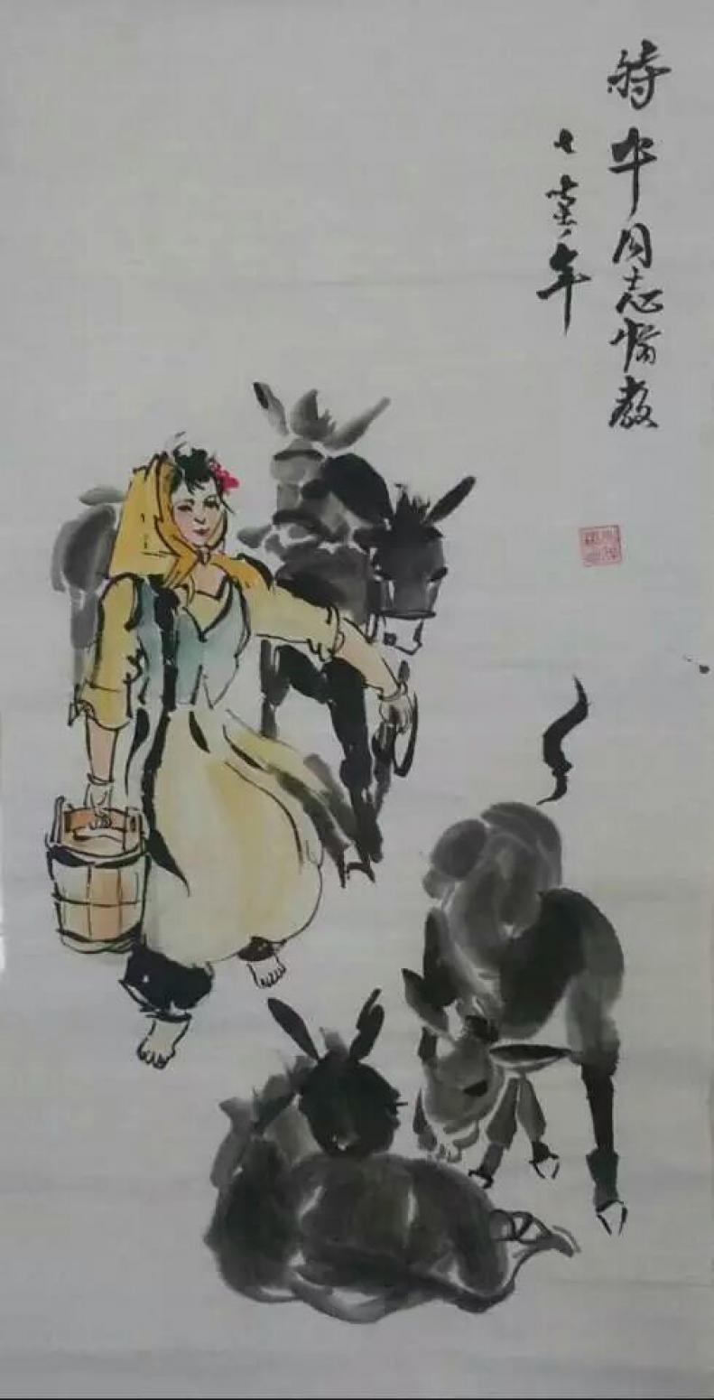 吳俊彬國(guó)畫(huà)作品《【牧牛圖3】作者吳俊彬》【圖0】