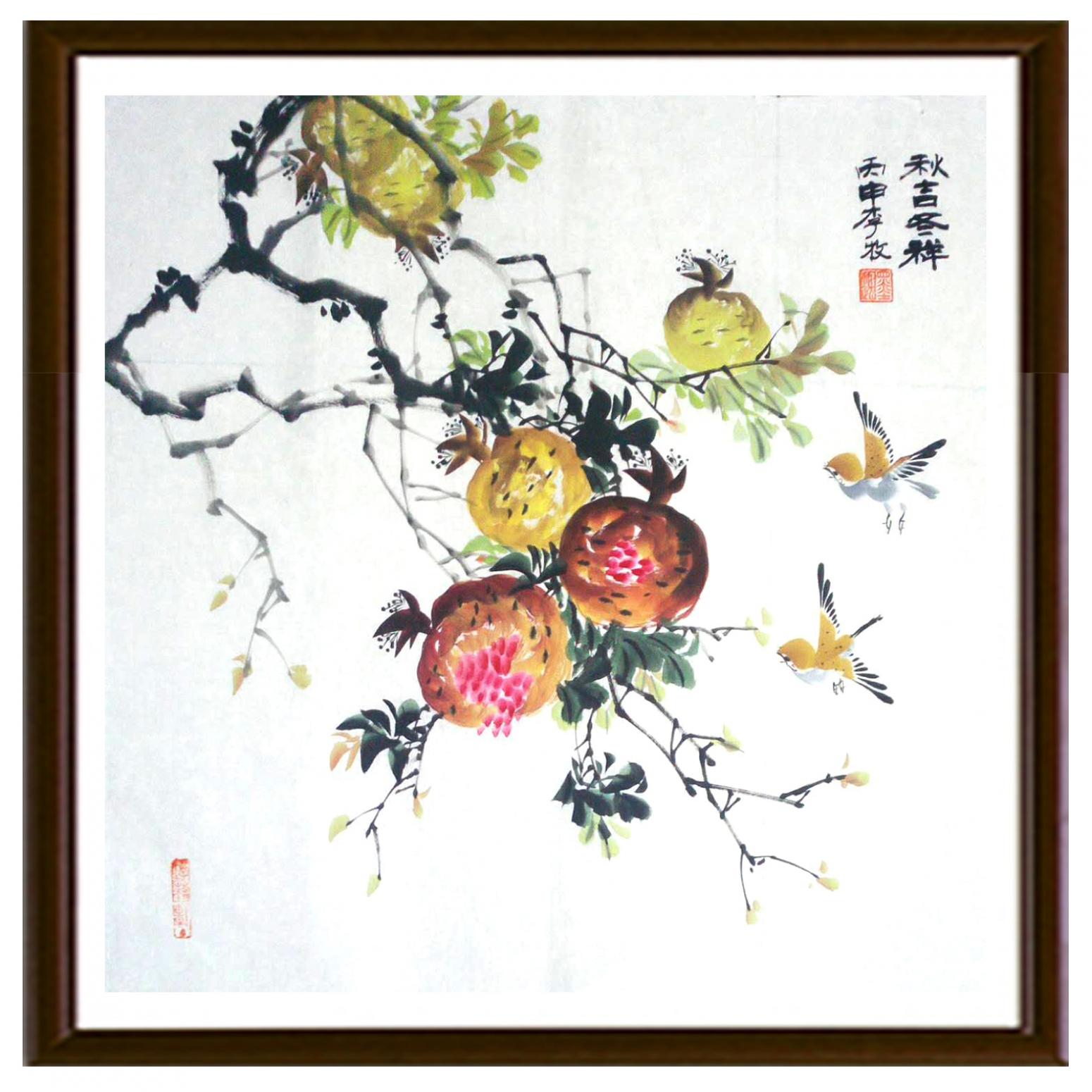 李牧國畫作品《【秋吉冬祥】作者李牧》【圖2】