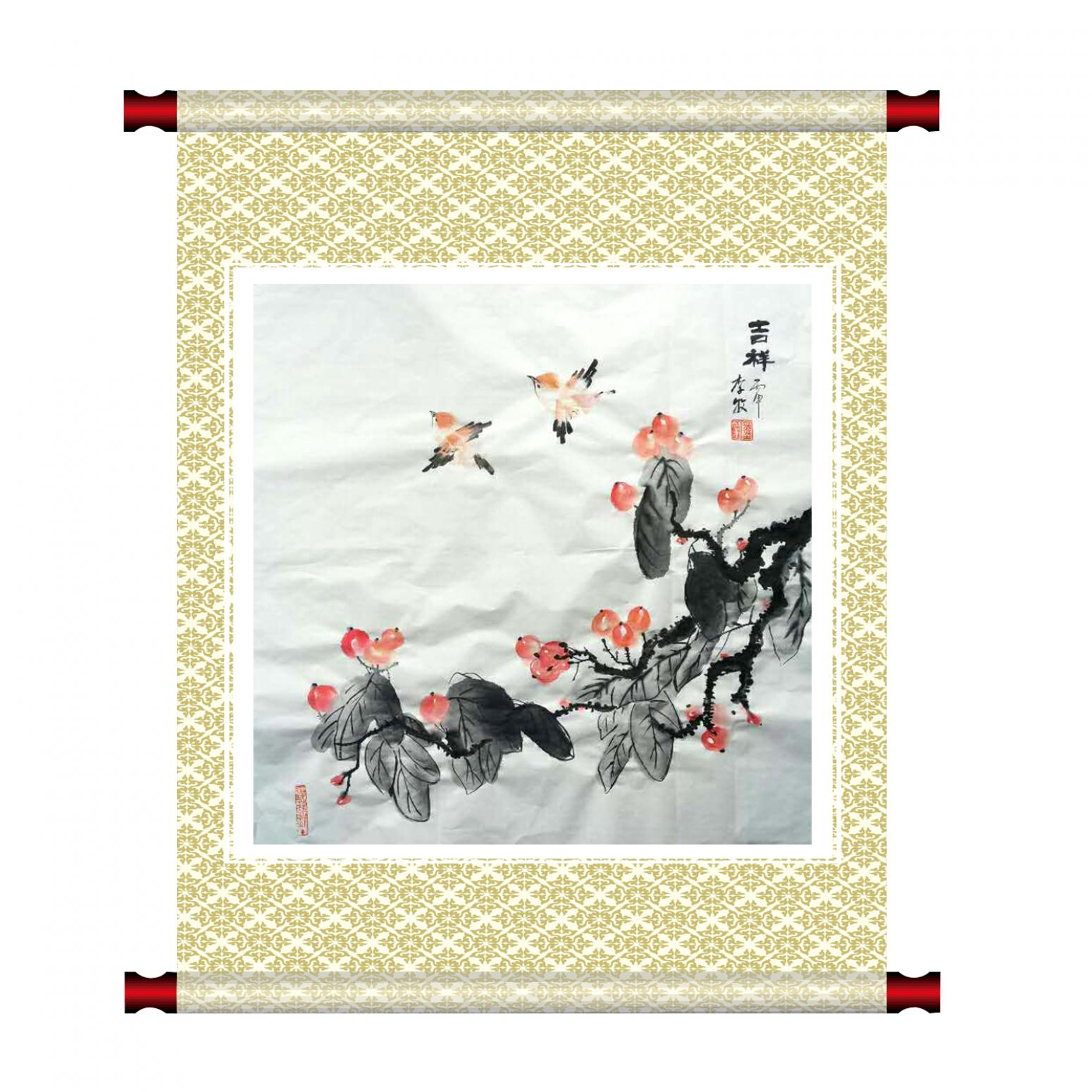 李牧國(guó)畫(huà)作品《【吉祥】作者李牧》【圖1】