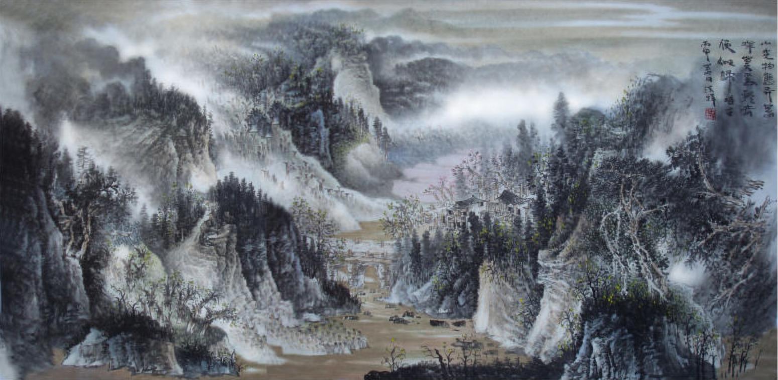 王洪祥國(guó)畫作品《【山水3】作者王洪祥》【圖0】
