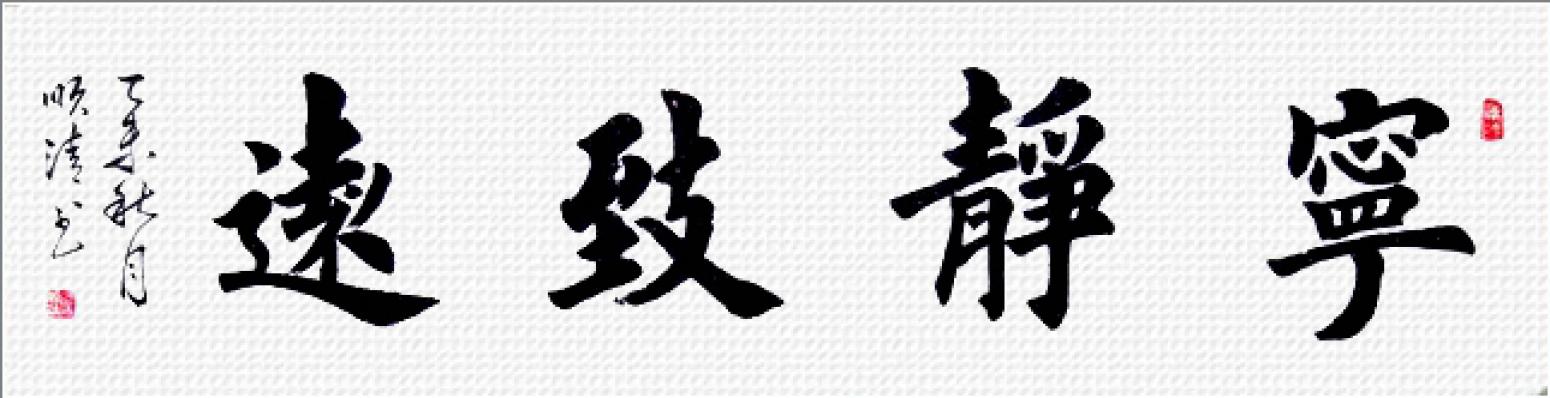 詹順清書法作品《【寧靜志遠(yuǎn)】作者詹順清》【圖0】