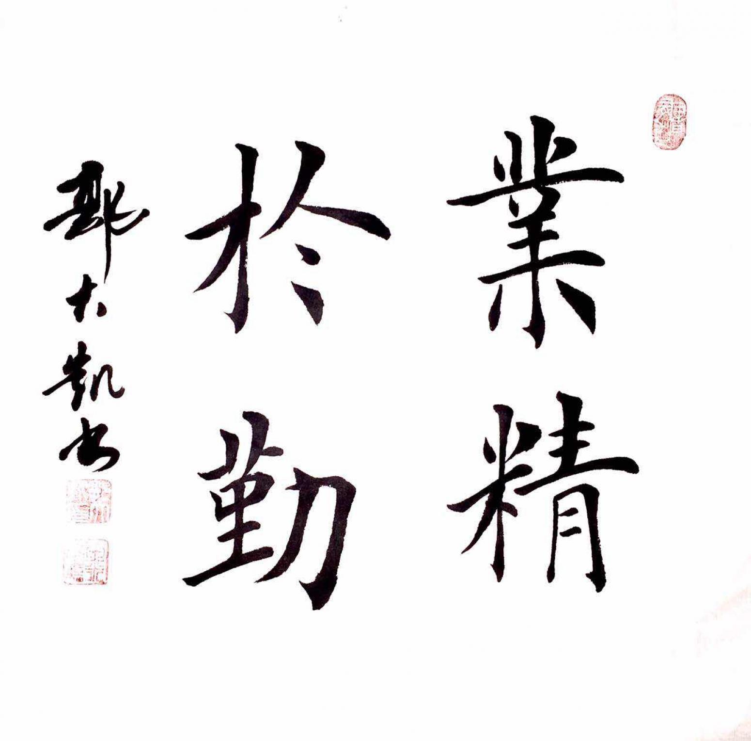 郭大凱書法作品《【業(yè)精于勤】作者郭大凱  可定制》【圖0】