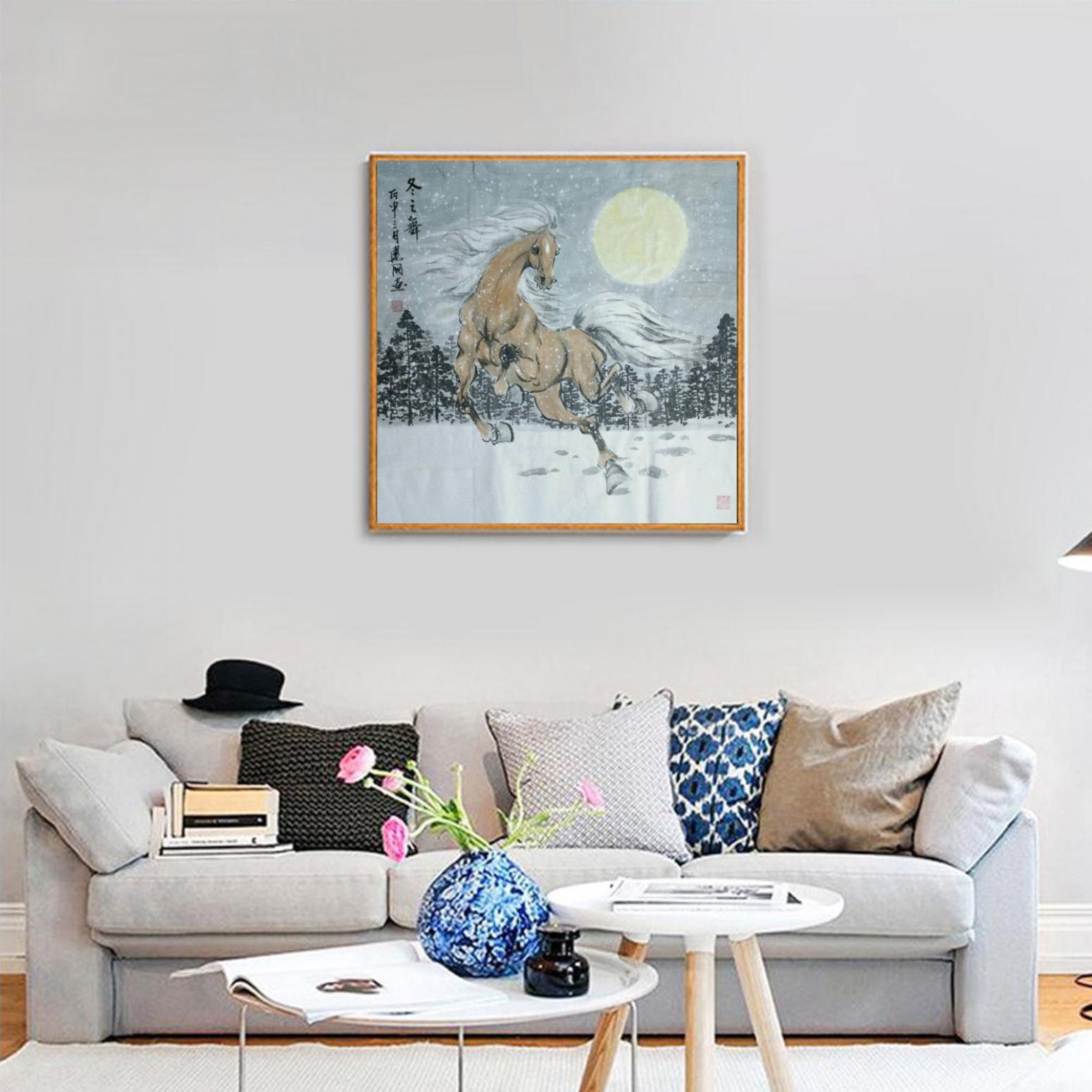 劉建國國畫作品《【冬之舞】作者劉建國》【圖3】