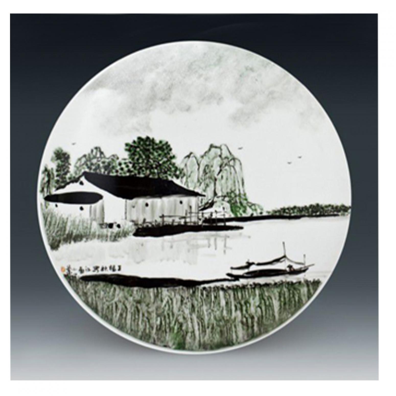 王福秋國畫作品《【小船】作者王福秋》