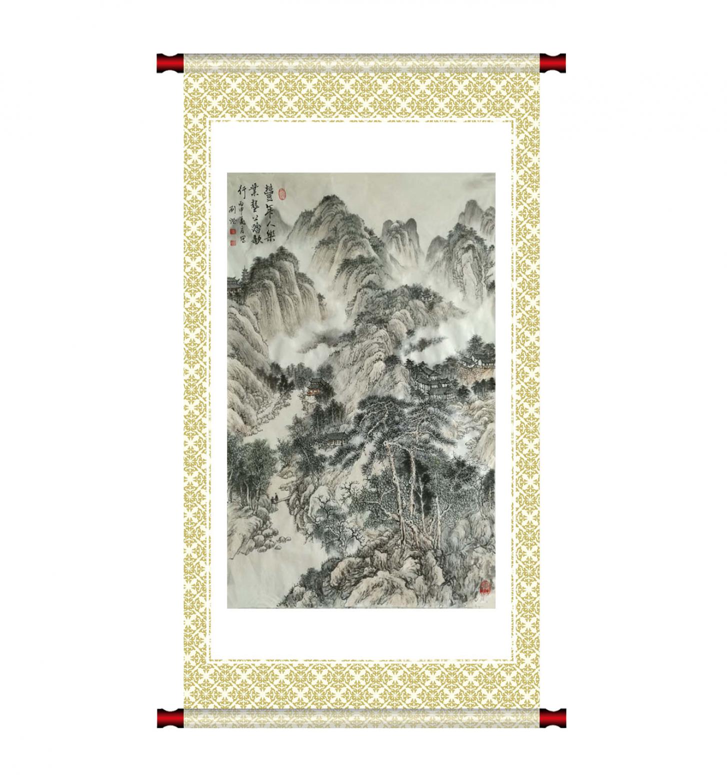 劉燃國畫作品《【豐年人歡】作者劉燃》【圖1】