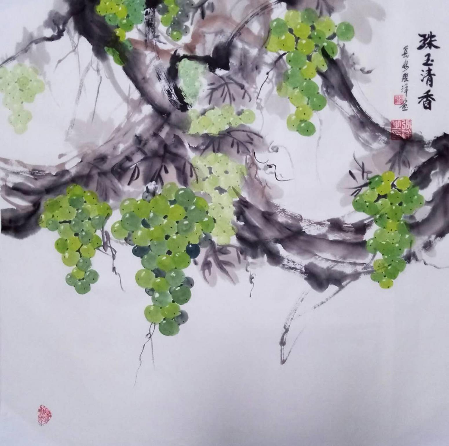 張洋國(guó)畫(huà)作品《【珠玉清香】作者張洋》【圖0】