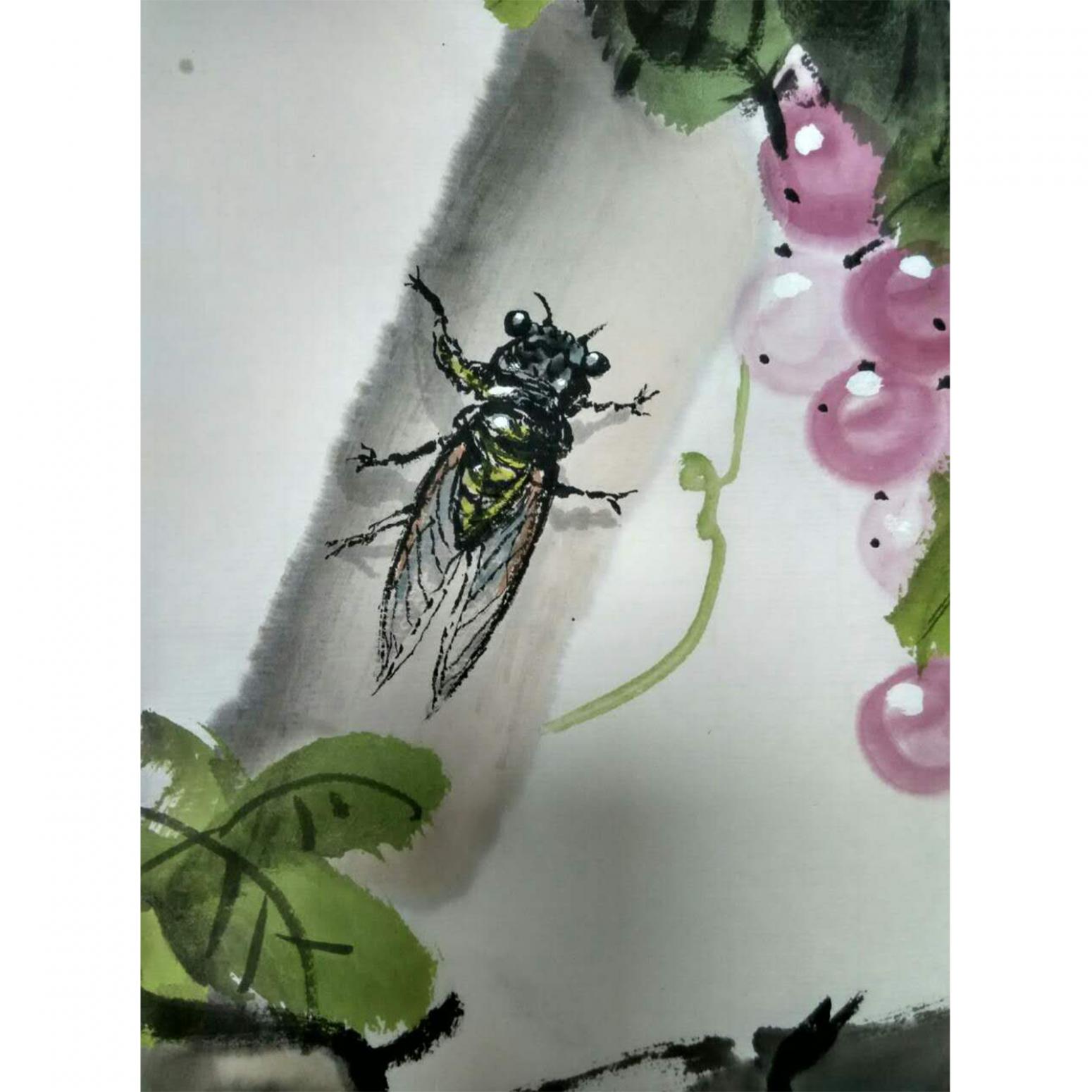 張洋國畫作品《【 禪 】作者張洋》