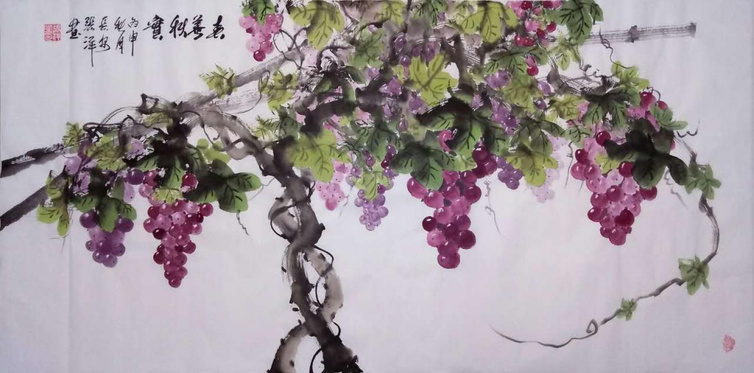 張洋國畫作品《【春華秋實(shí)】作者張洋》【圖0】