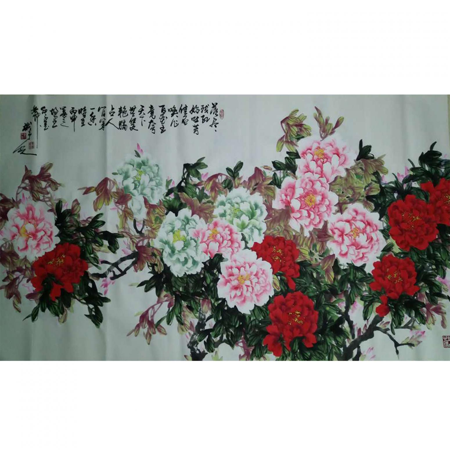 李朝國(guó)國(guó)畫(huà)作品《【花開(kāi)富貴1】作者李朝國(guó)》