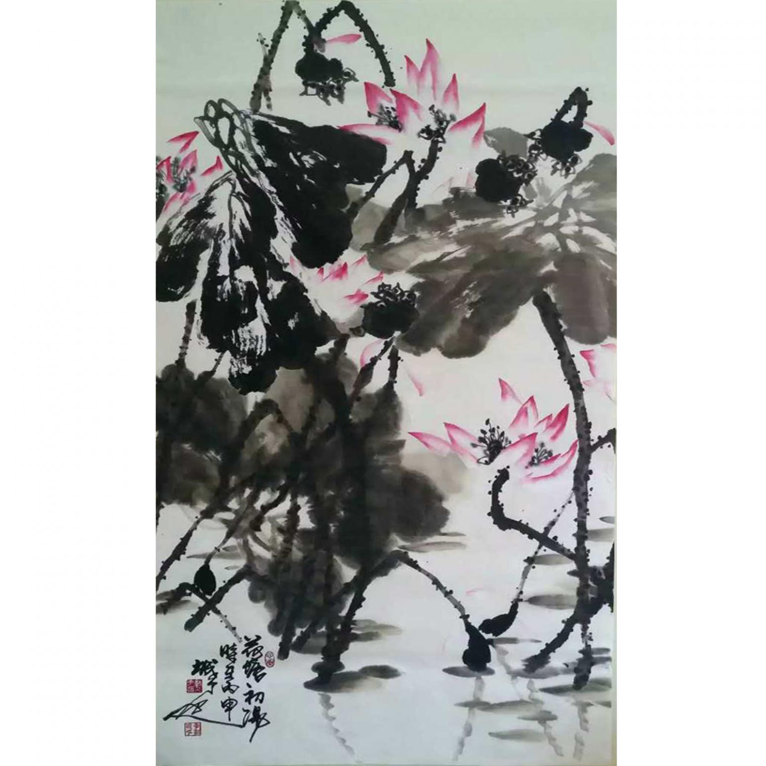 李朝國(guó)國(guó)畫(huà)作品《【蓮花3】作者李朝國(guó)》