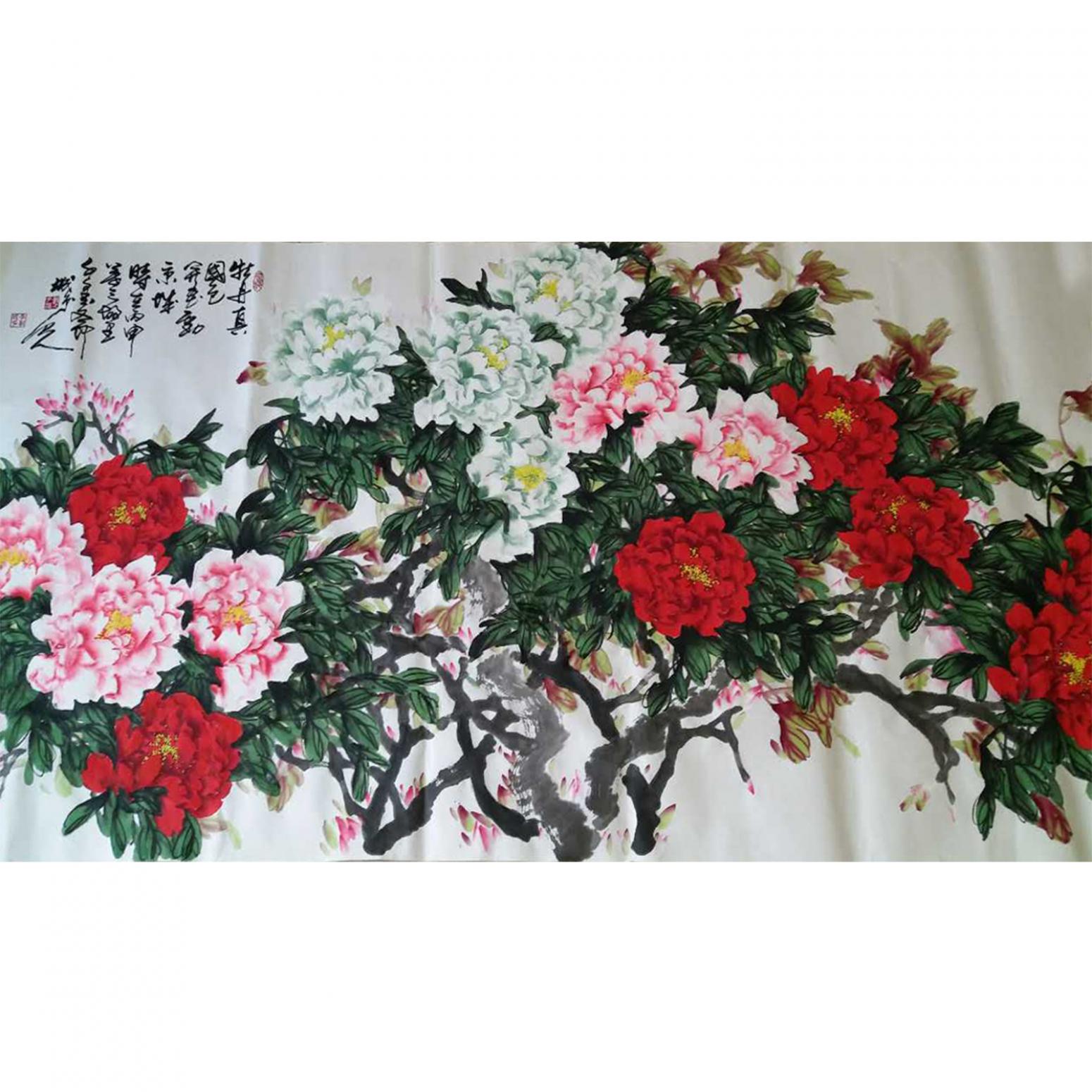 李朝國國畫作品《【花開富貴5】作者李朝國》