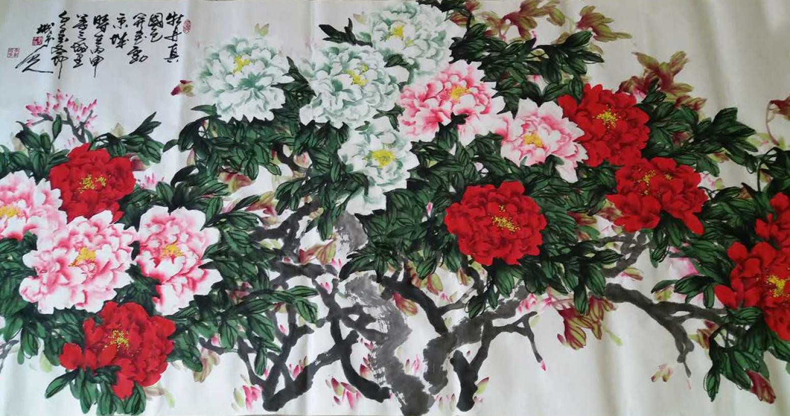 李朝國國畫作品《【花開富貴5】作者李朝國》【圖0】