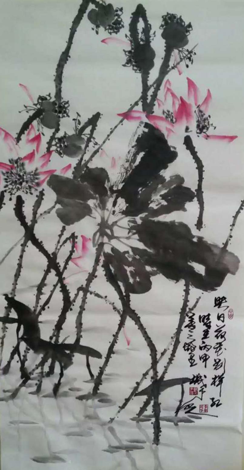 李朝國國畫作品《【蓮花6】作者李朝國》【圖0】