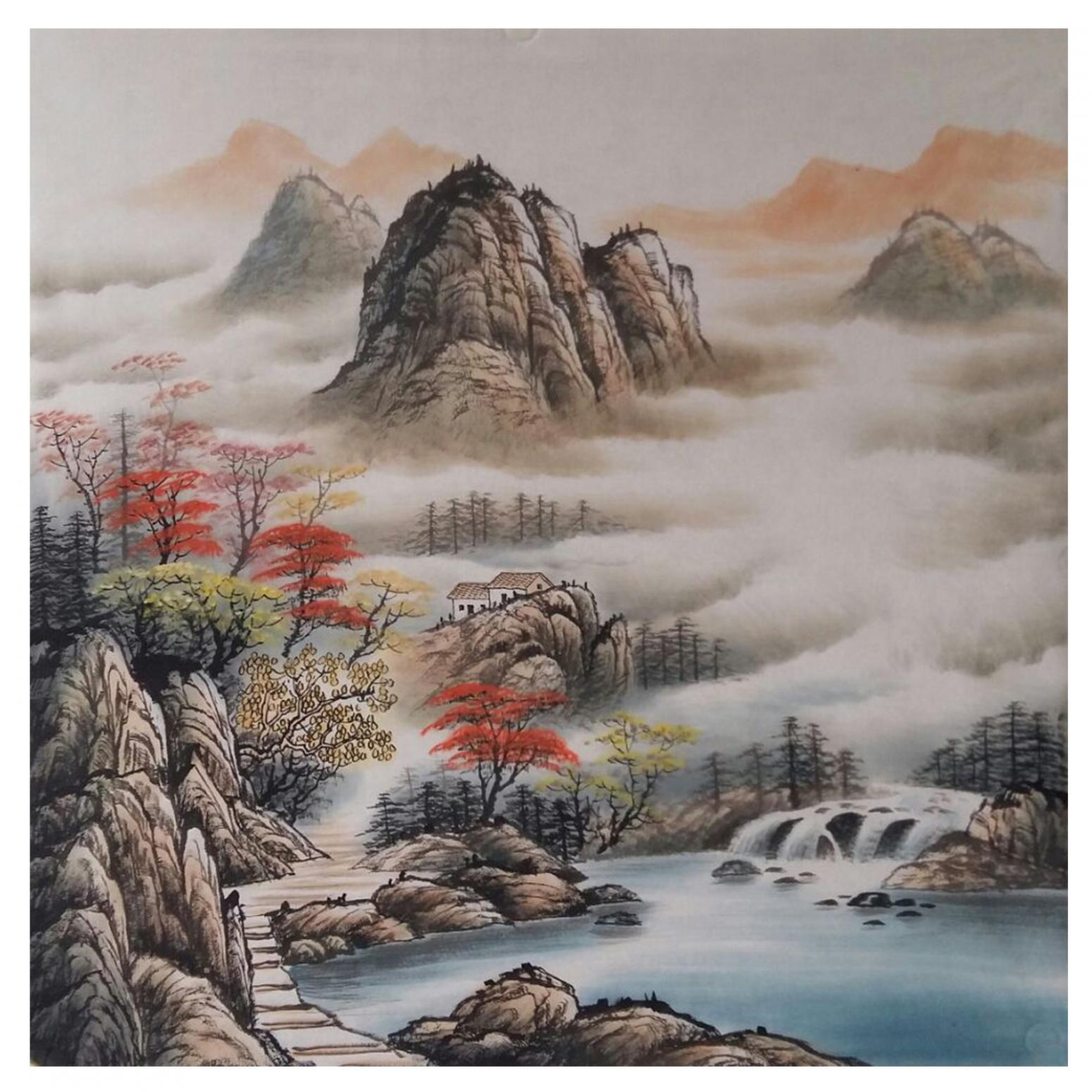 寧建華國畫作品《【山水9】作者寧建華》