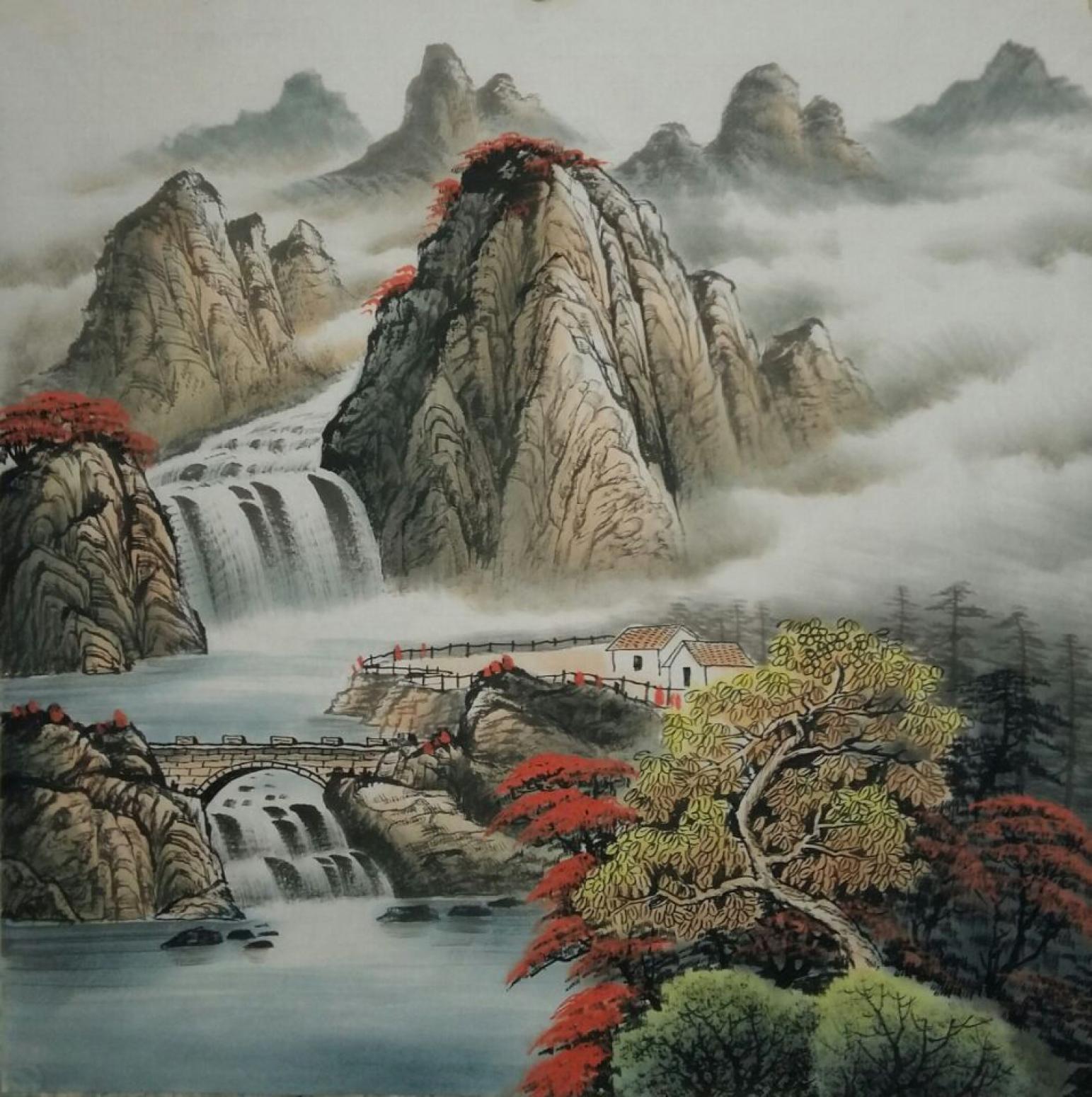 寧建華國畫作品《【山水10】作者寧建華》【圖0】