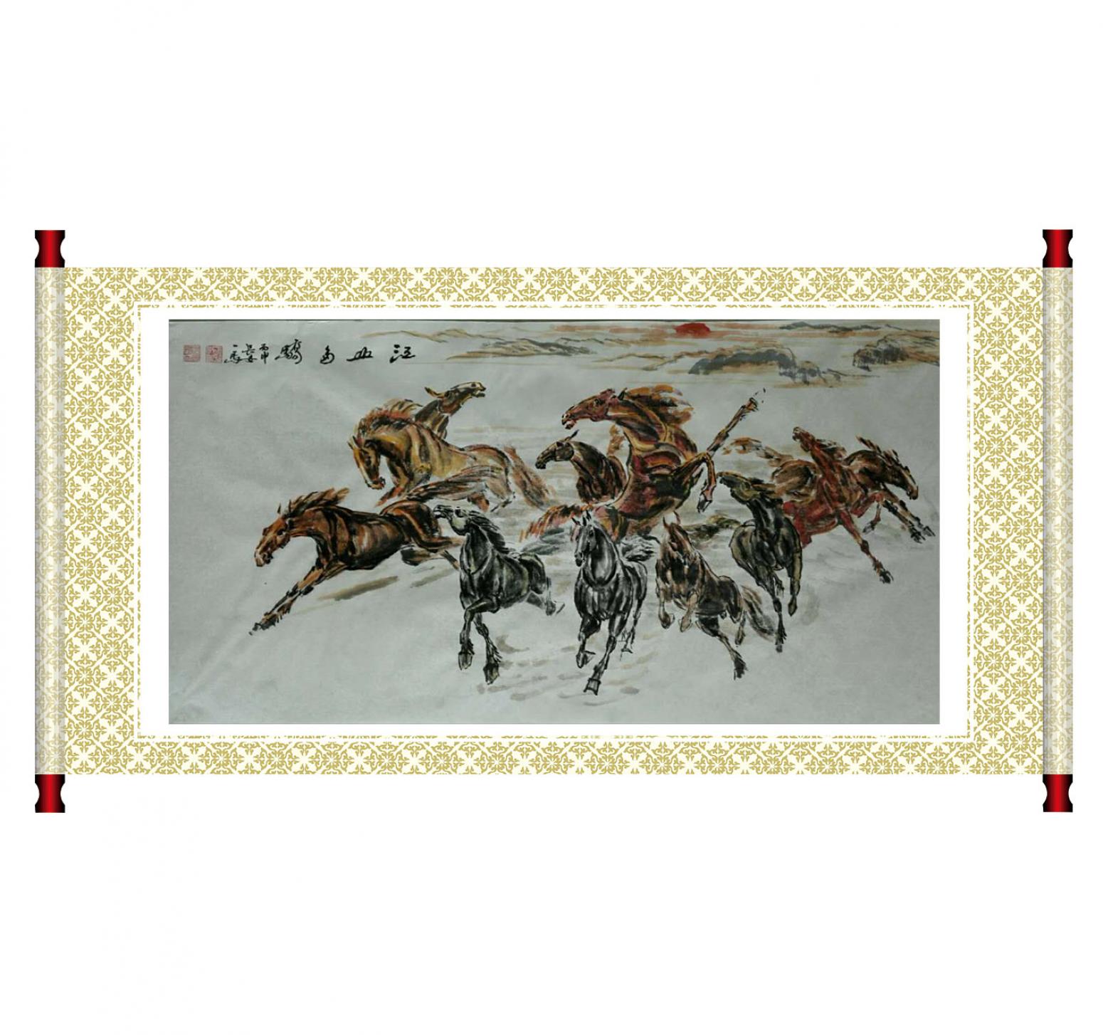 邵西安國畫作品《【江山多嬌】作者邵西安》【圖1】