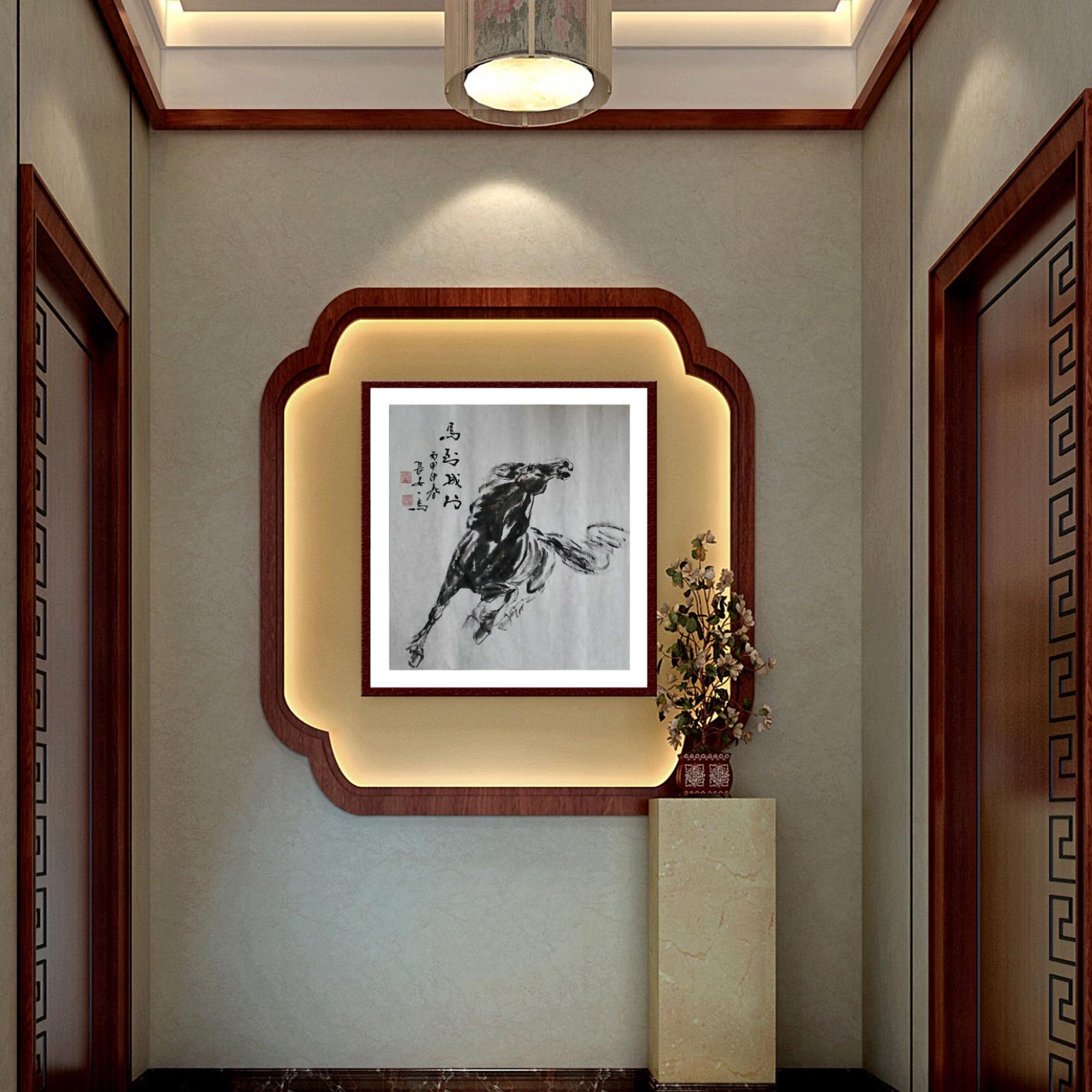 邵西安國畫作品《【馬到成功】作者邵西安》【圖3】